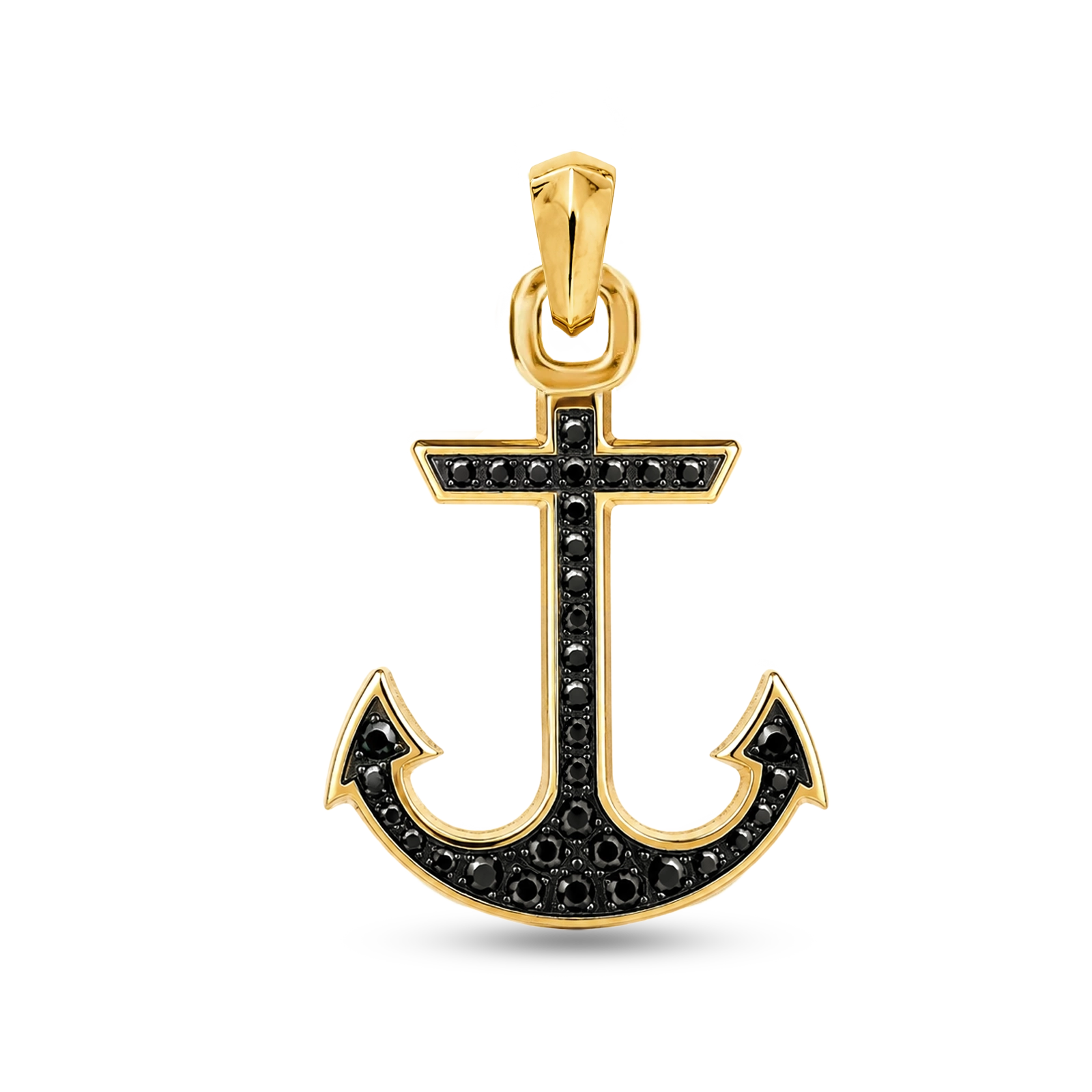 Diamond Anchor Pendant
