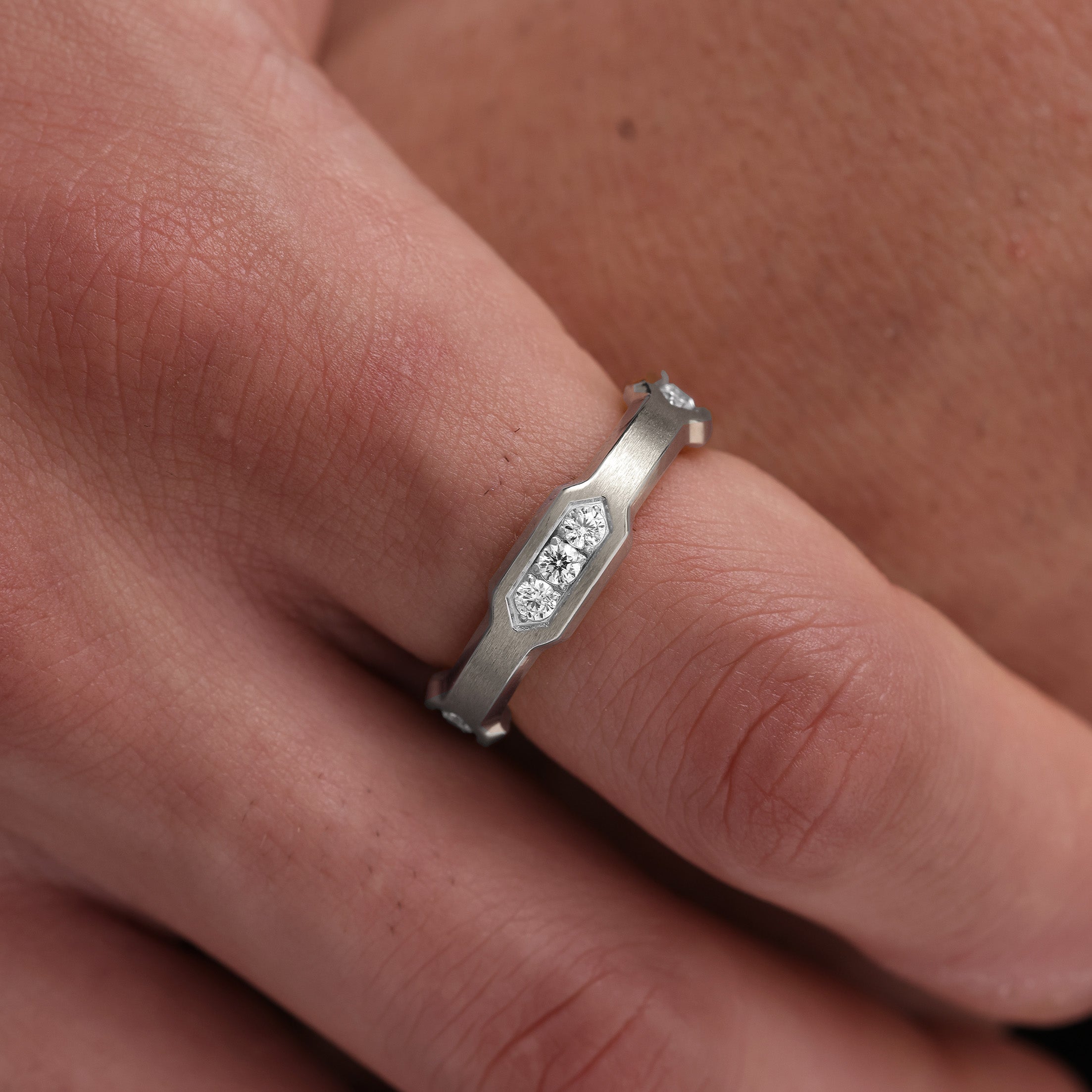 Diamond Hex Ring