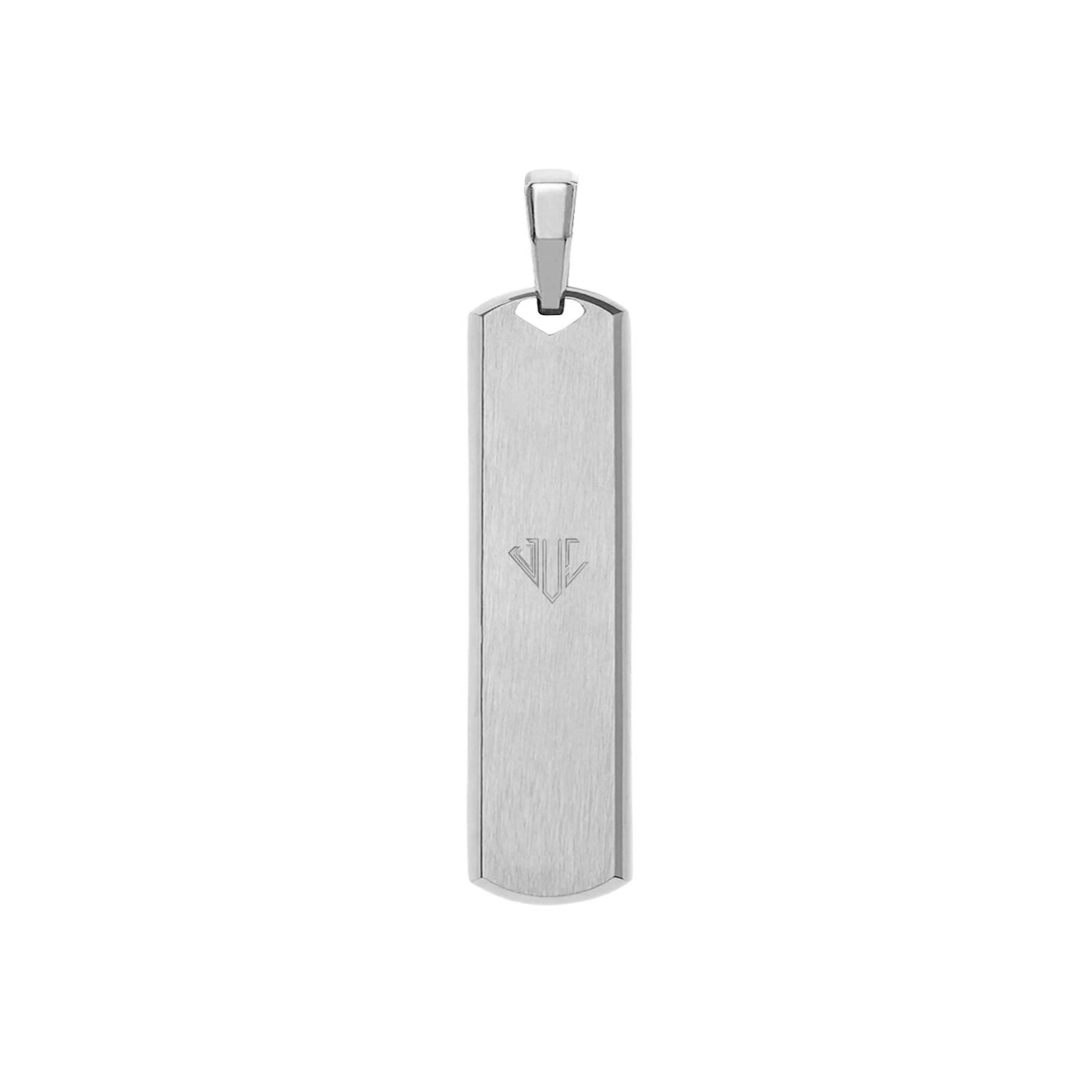 BAR PENDANT -  WHITE GOLD (44𝘮𝘮)