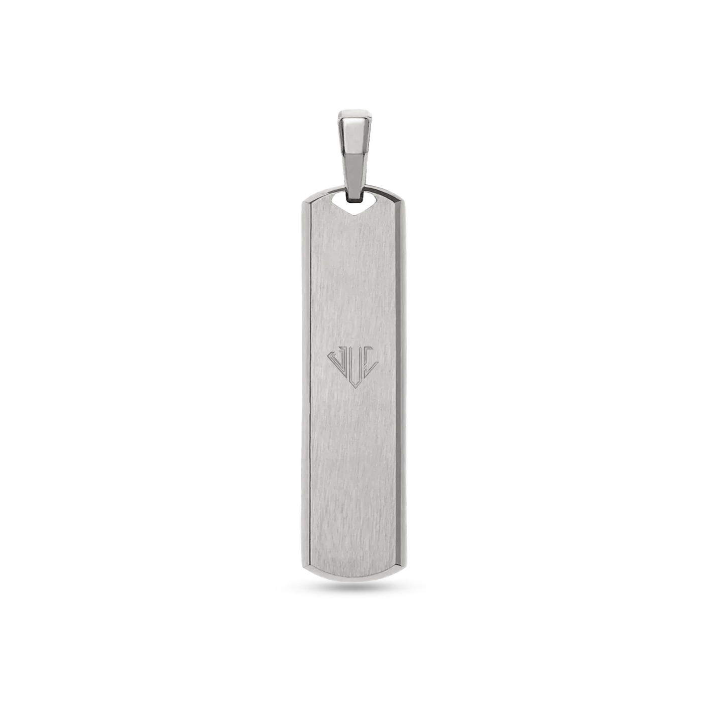 BAR PENDANT -  WHITE GOLD (44𝘮𝘮)