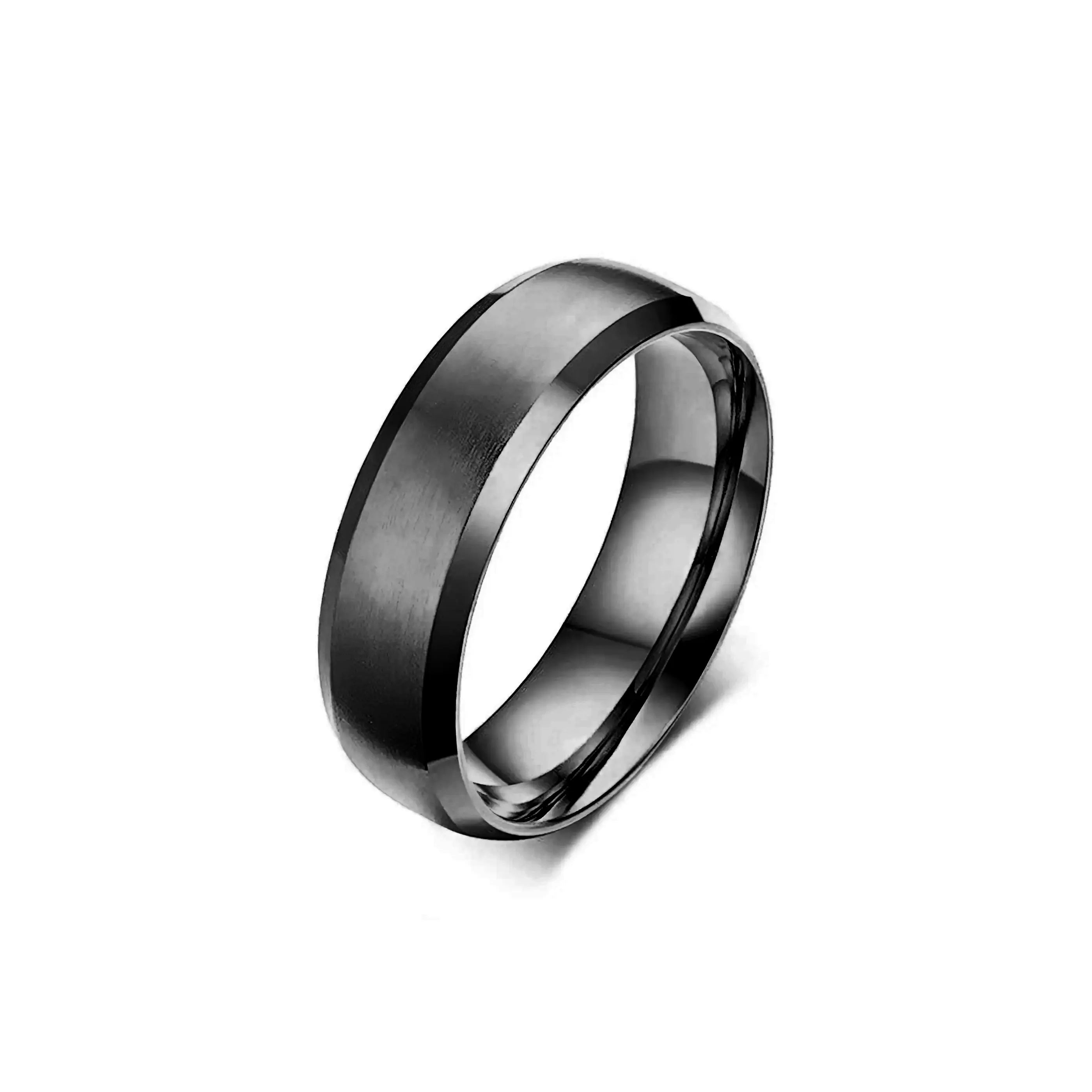 BRUSHED RING - BLACK