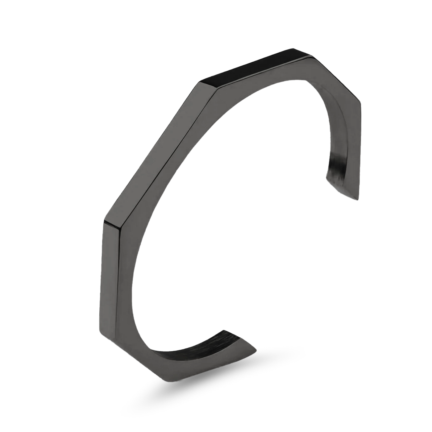 HEXAGON CUFF - BLACK