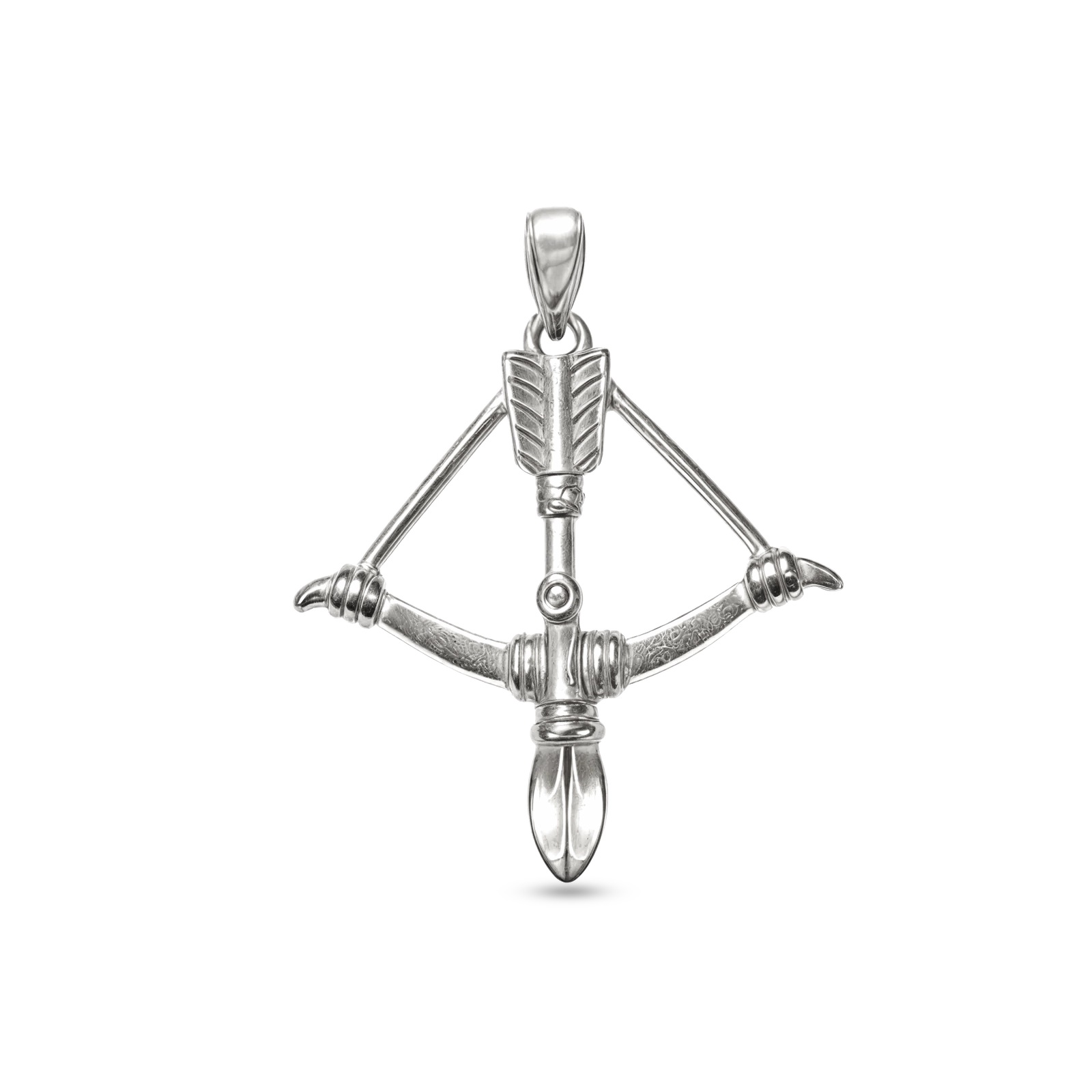 BOW PENDANT - WHITE GOLD