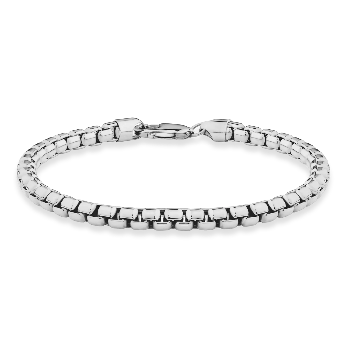 BOX BRACELET - WHITE GOLD (5𝘮𝘮)