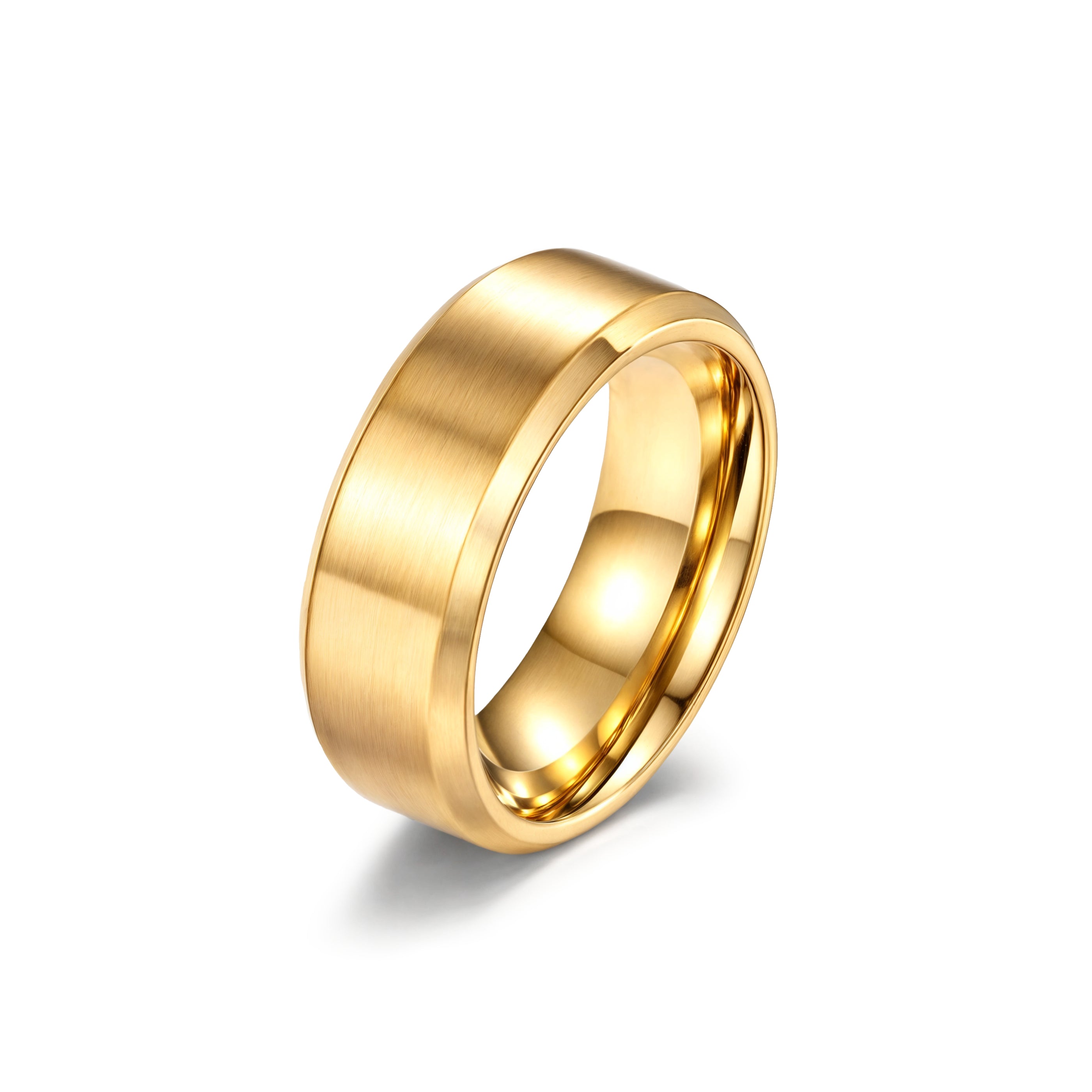 BRUSHED RING - GOLD (8𝘮𝘮)