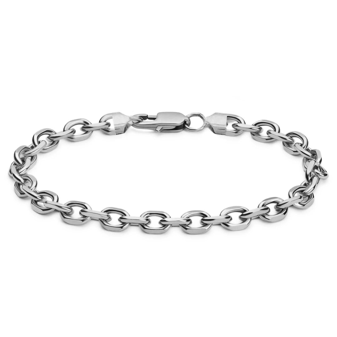 CABLE BRACELET - WHITE GOLD