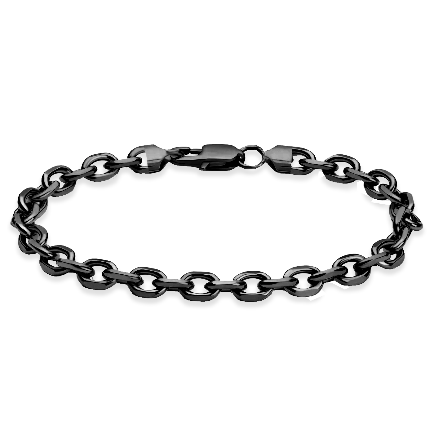 CABLE BRACELET - BLACK (5𝘮𝘮)