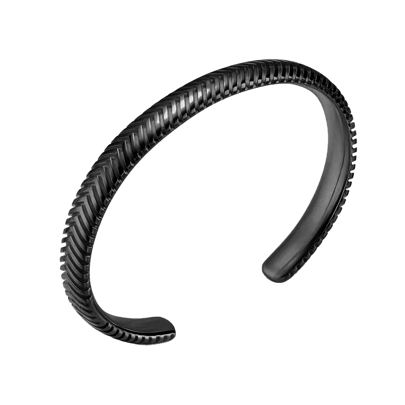 CHEVRON CUFF - BLACK