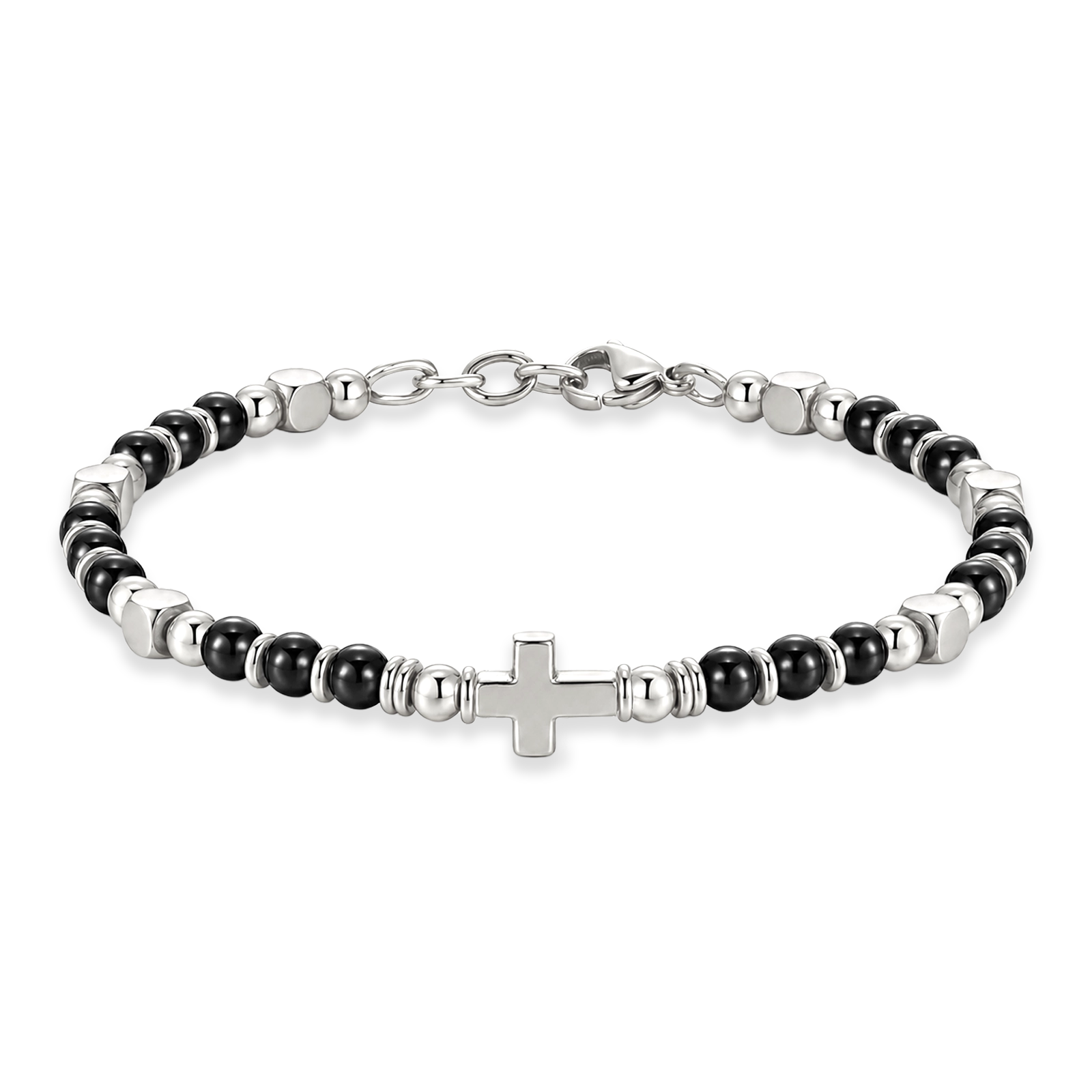 Cross Onyx Bracelet
