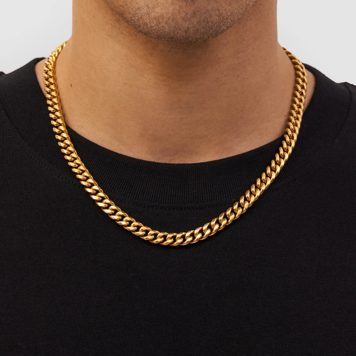 CUBAN CHAIN - GOLD (8𝘮𝘮)