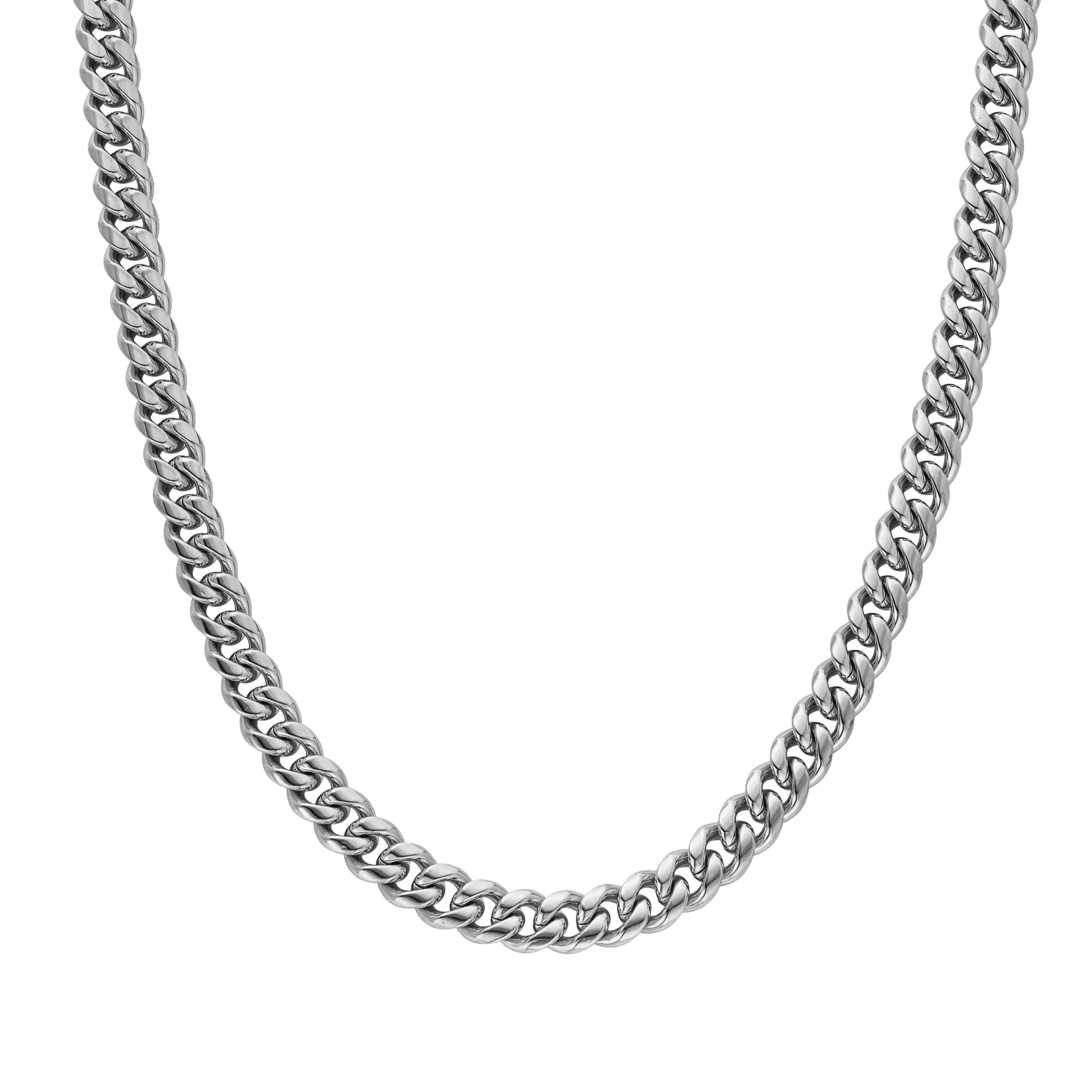 CUBAN CHAIN - WHITE GOLD (8𝘮𝘮)