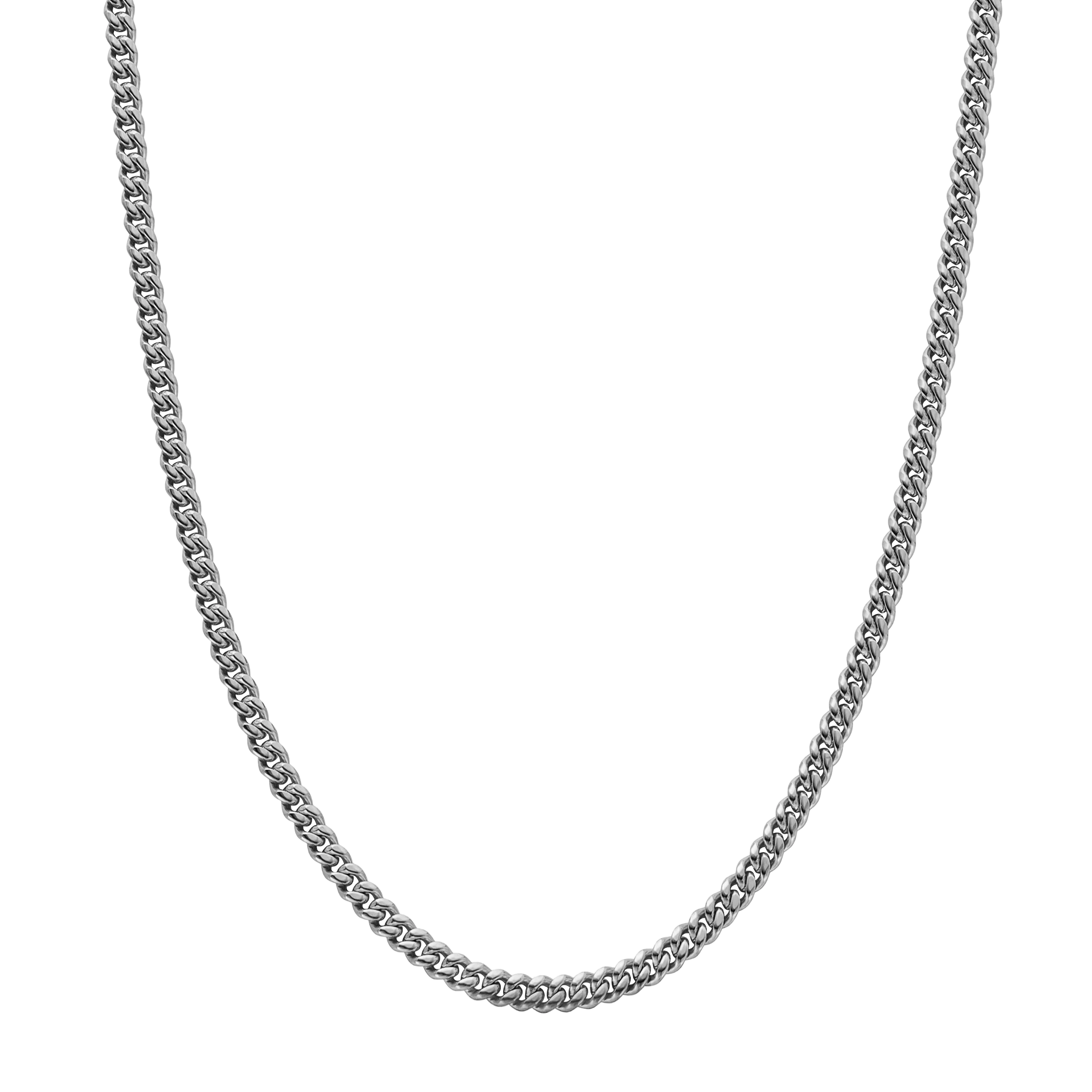 CUBAN CHAIN - WHITE GOLD (3.5𝘮𝘮)