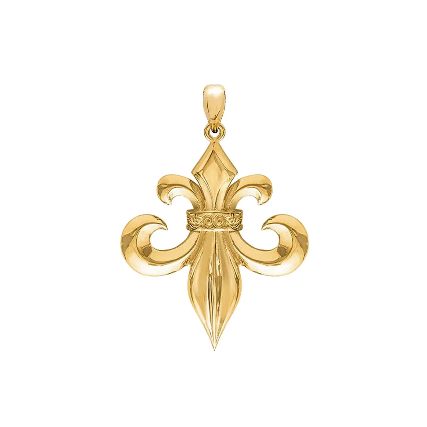 FLEUR DE LIS PENDANT - GOLD