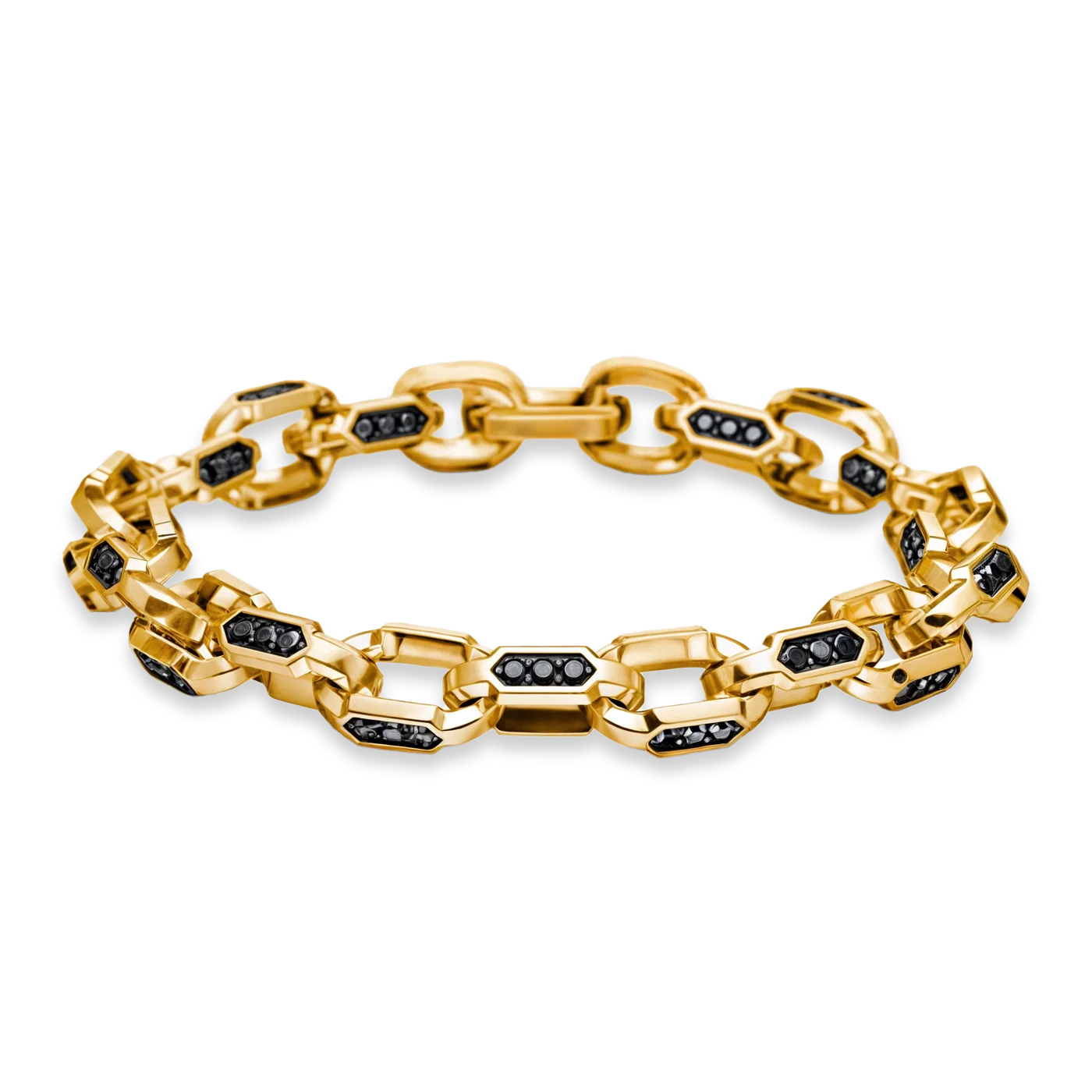 DIAMOND CABLE BRACELET - GOLD (9𝘮𝘮)