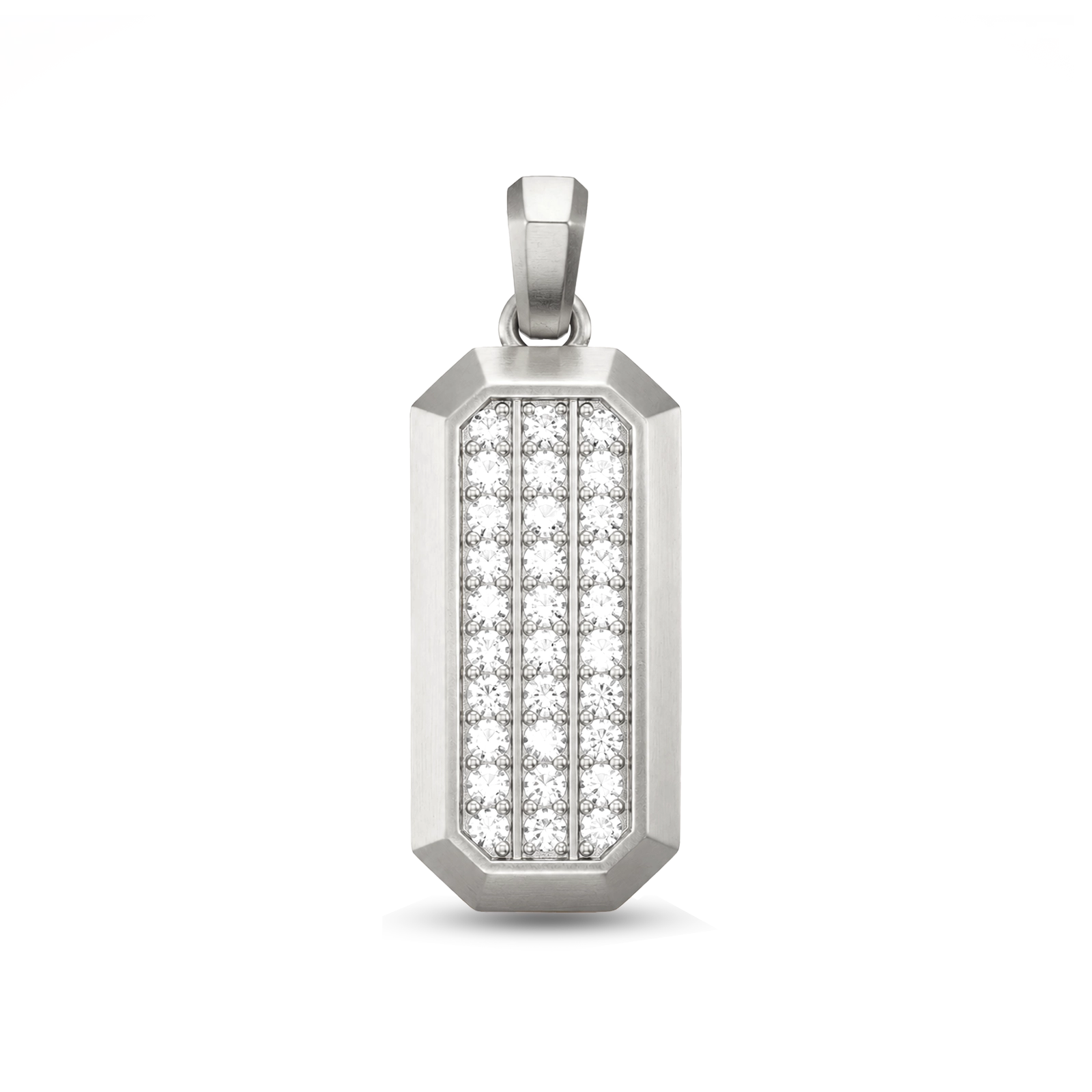 Diamond Rectangle Pendant
