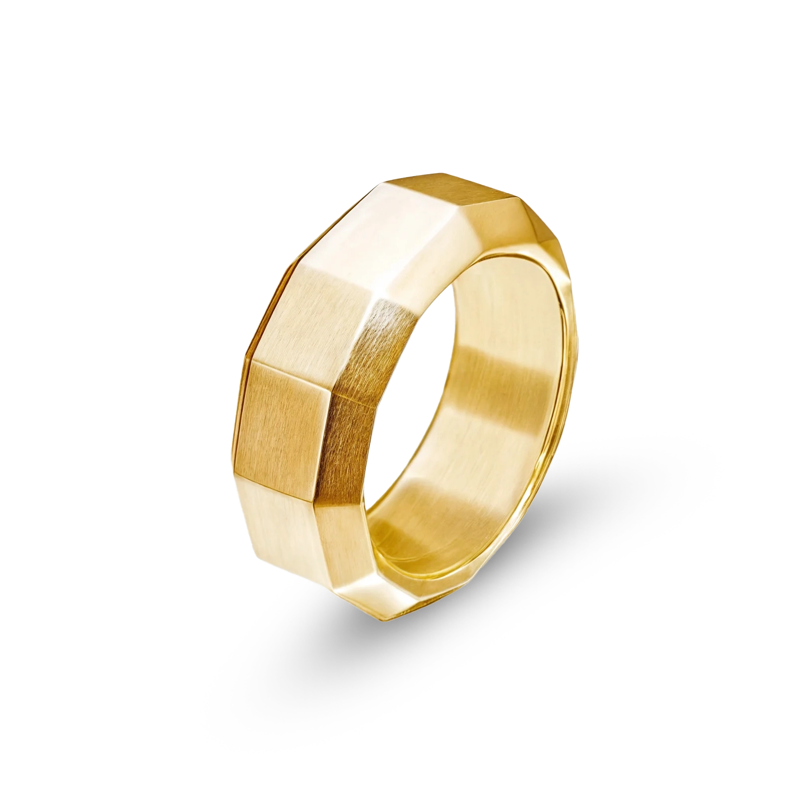 FACETED RING - GOLD (8𝘮𝘮)