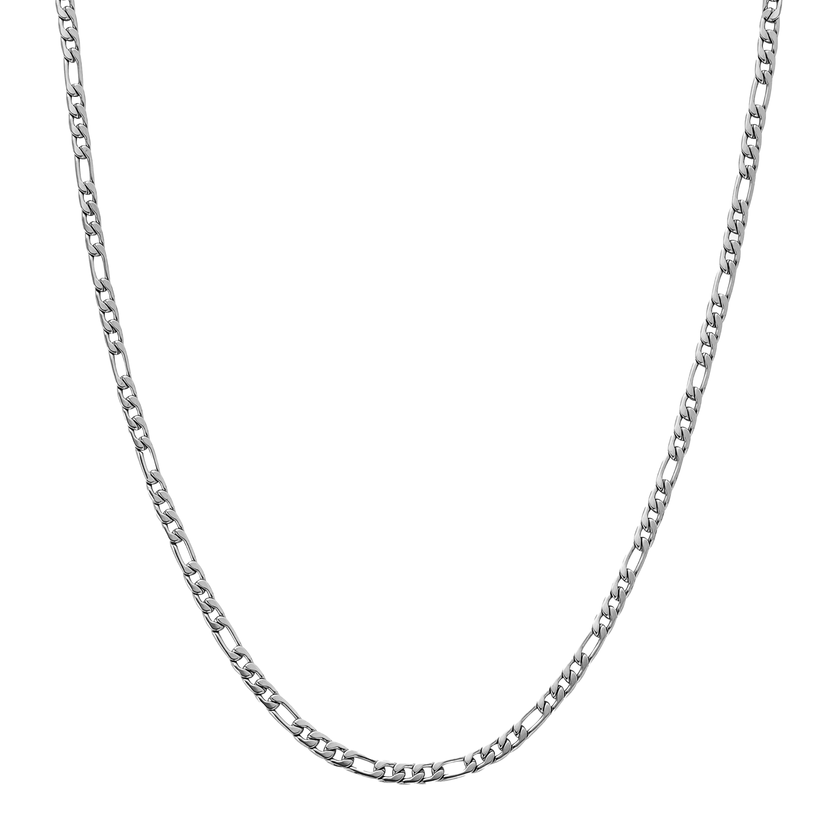 FIGARO CHAIN - WHITE GOLD (3𝘮𝘮)