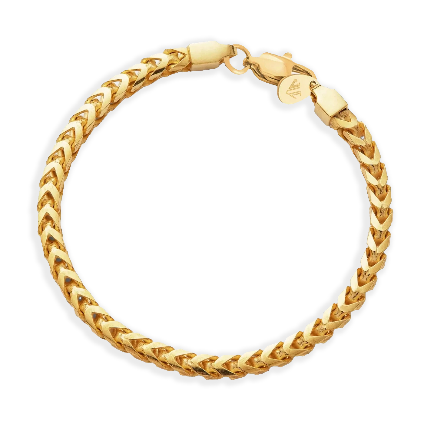 Franco bracelet 4mm 18K gold plated for men