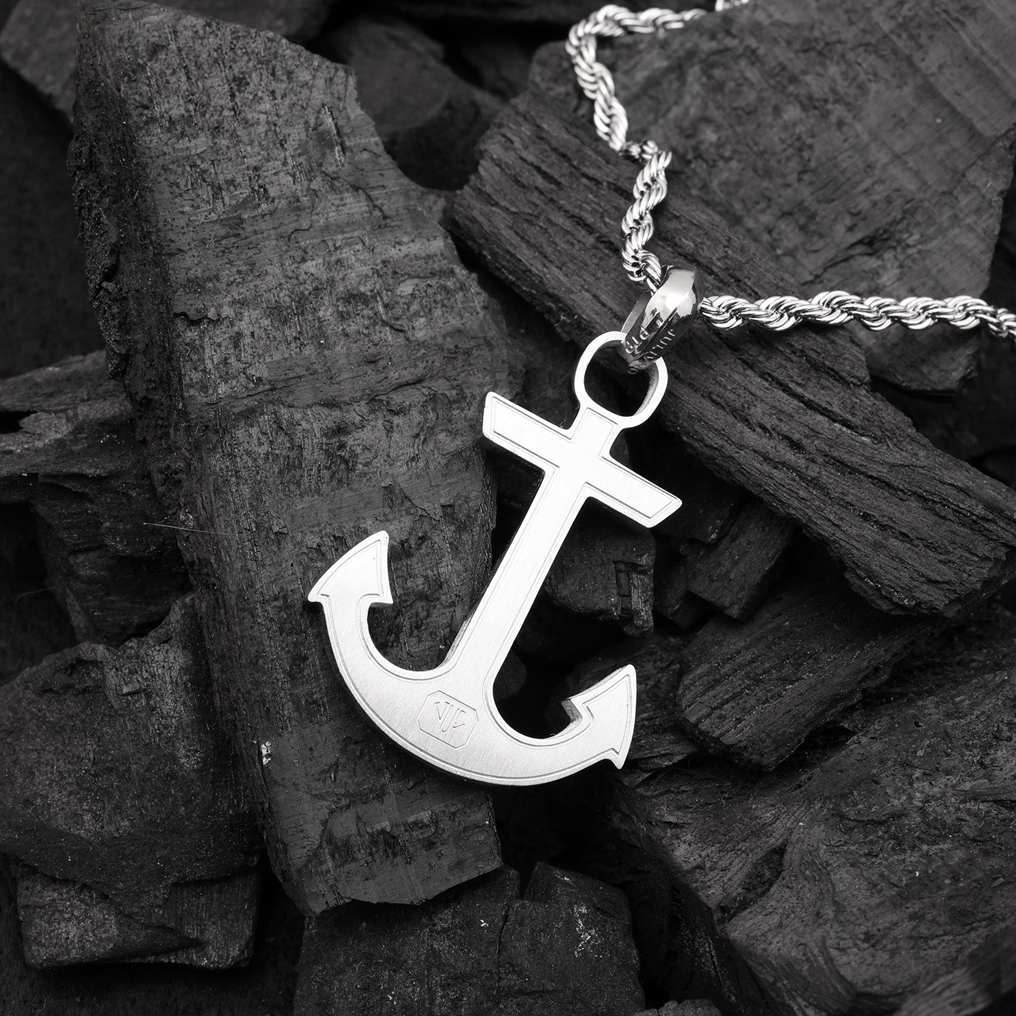 Diamond Anchor Pendant