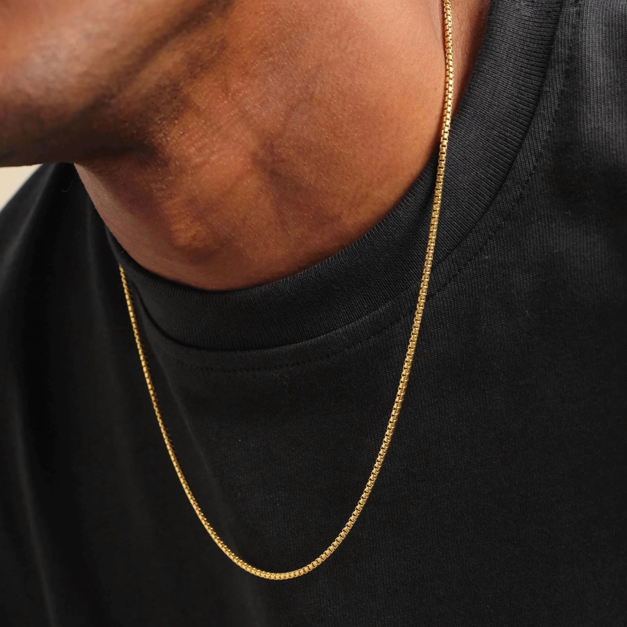 BOX CHAIN - GOLD (3𝘮𝘮)