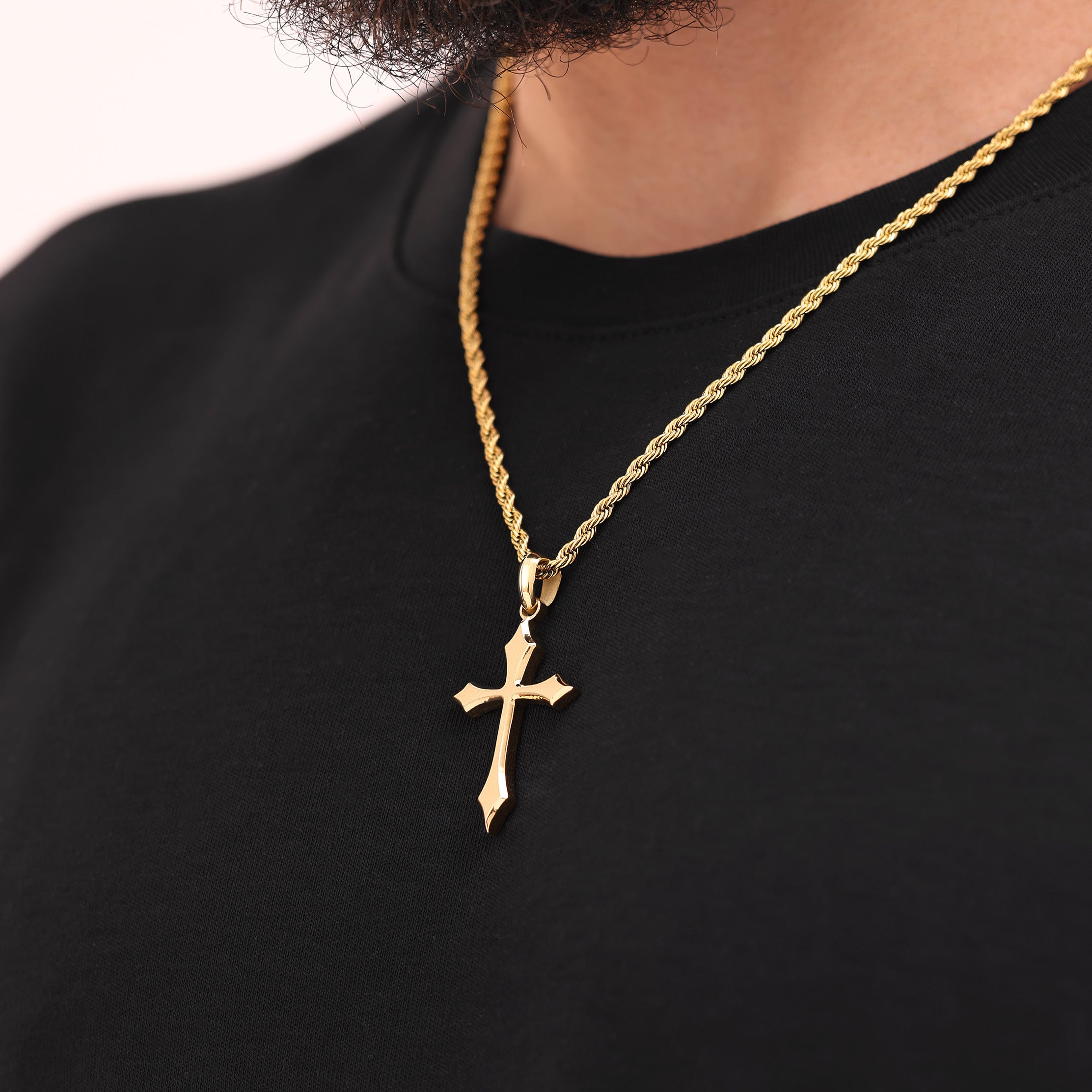 Brushed Cross Pendant