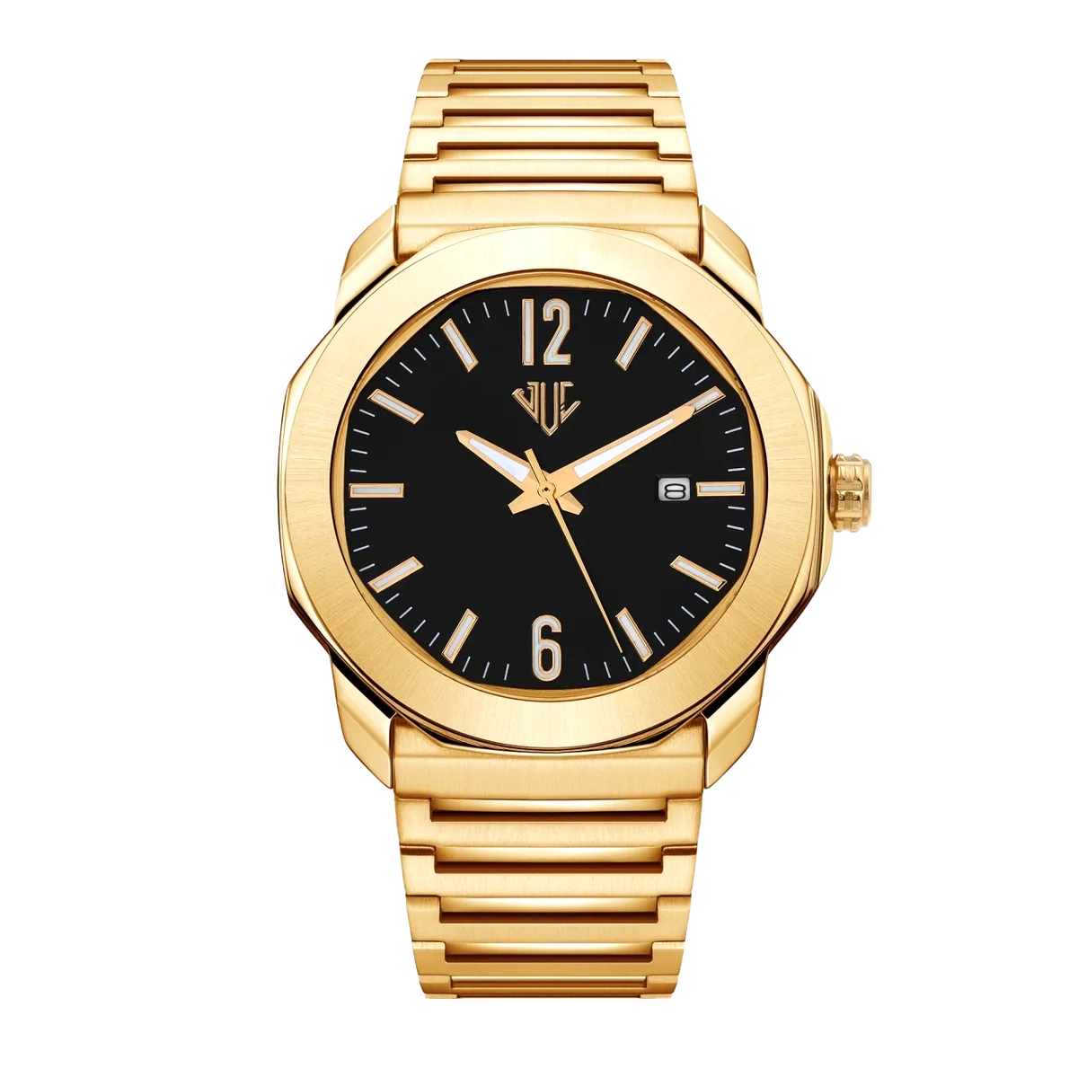 Julivno Titan Watch 40mm 18K gold plated for men