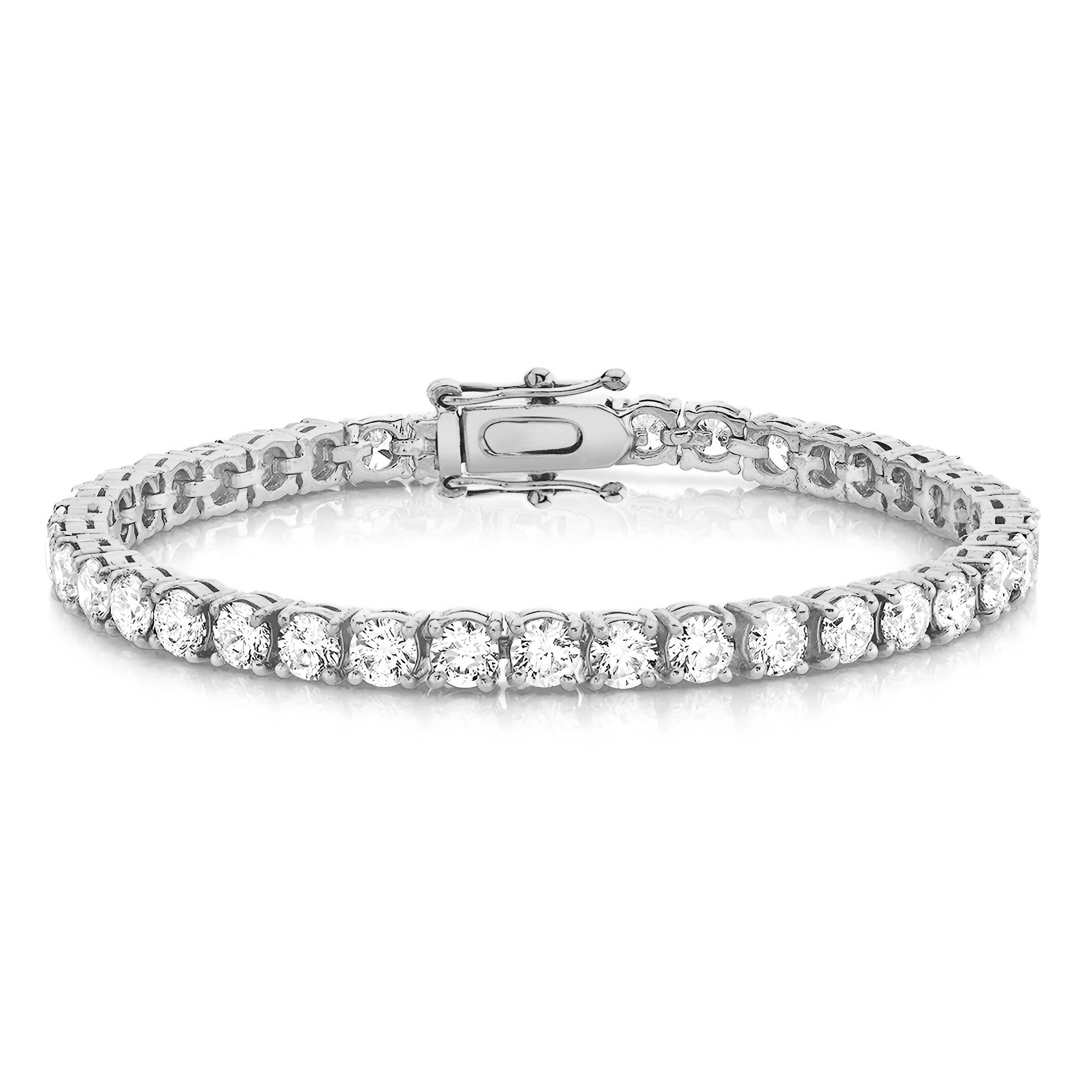 TENNIS ZIRCON BRACELET - WHITE GOLD