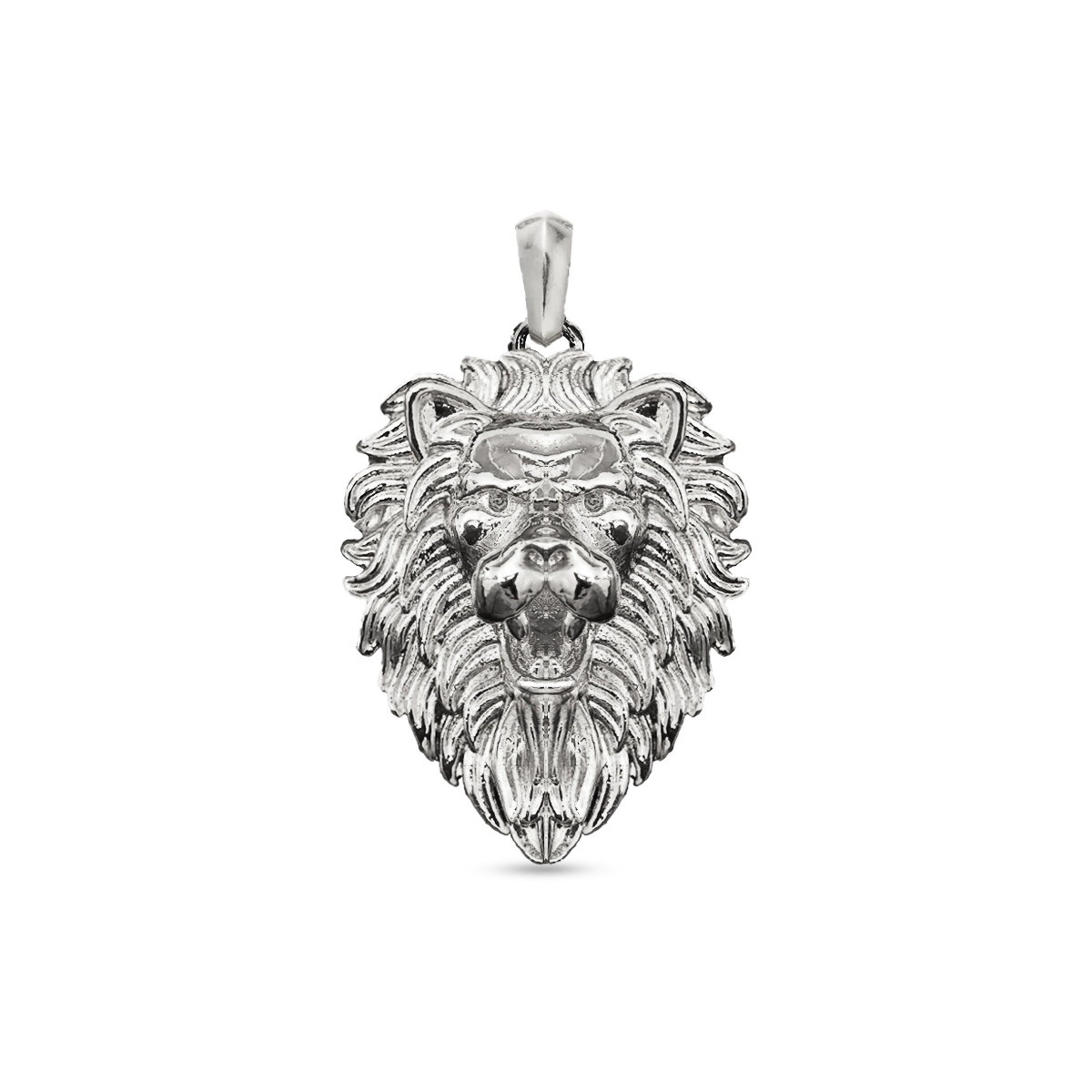 LION PENDANT - WHITE GOLD (30𝘮𝘮)