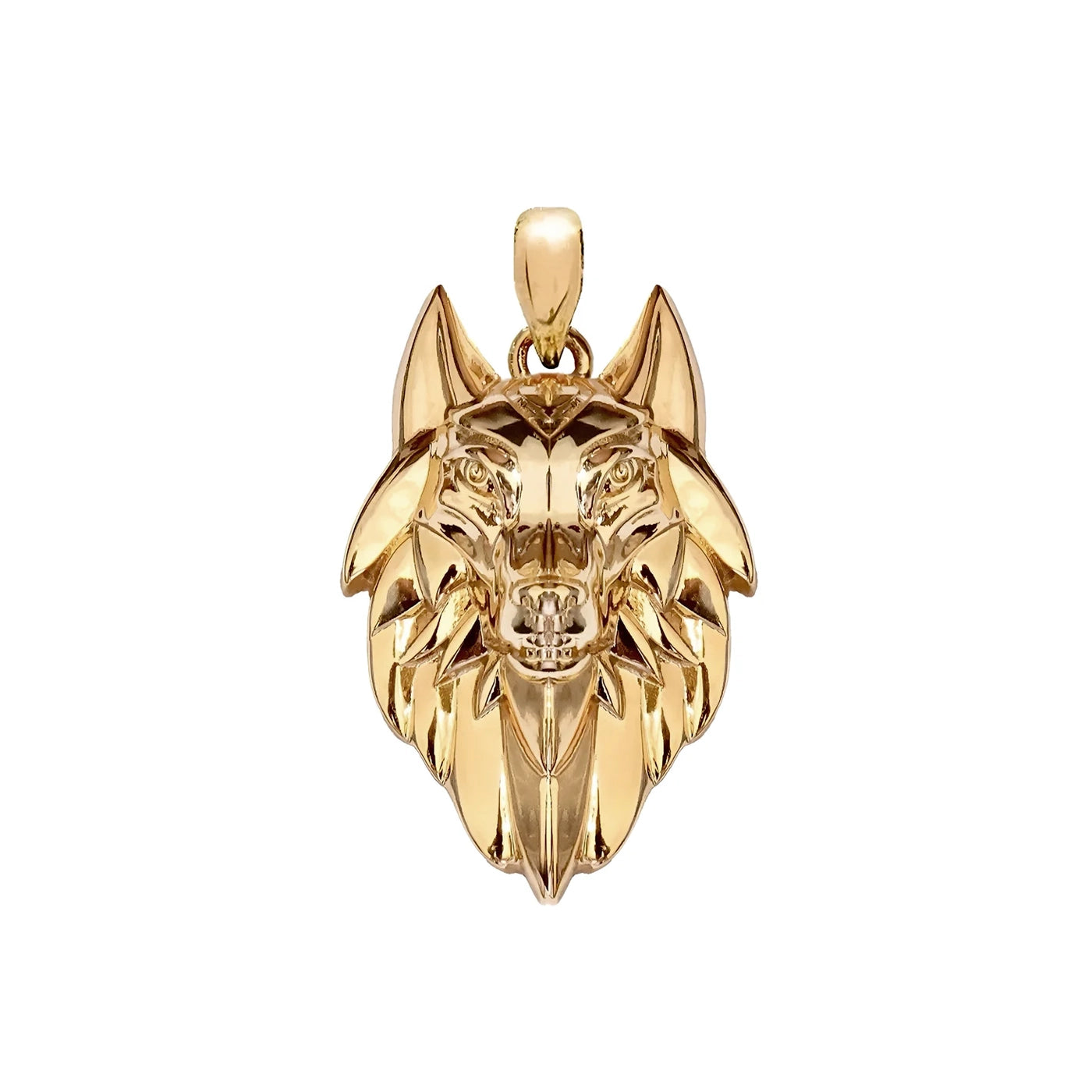 WOLF PENDANT - GOLD