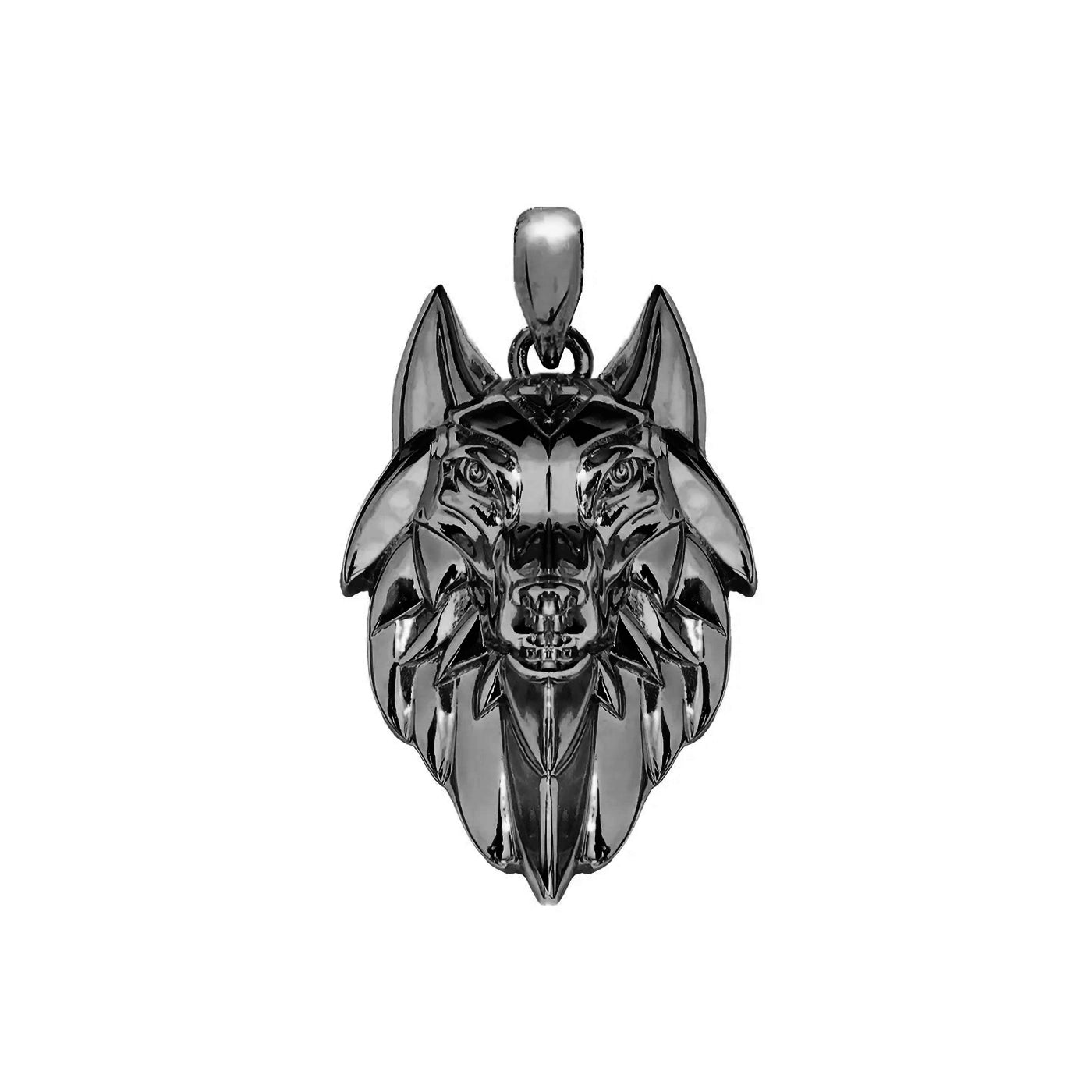 WOLF PENDANT - BLACK