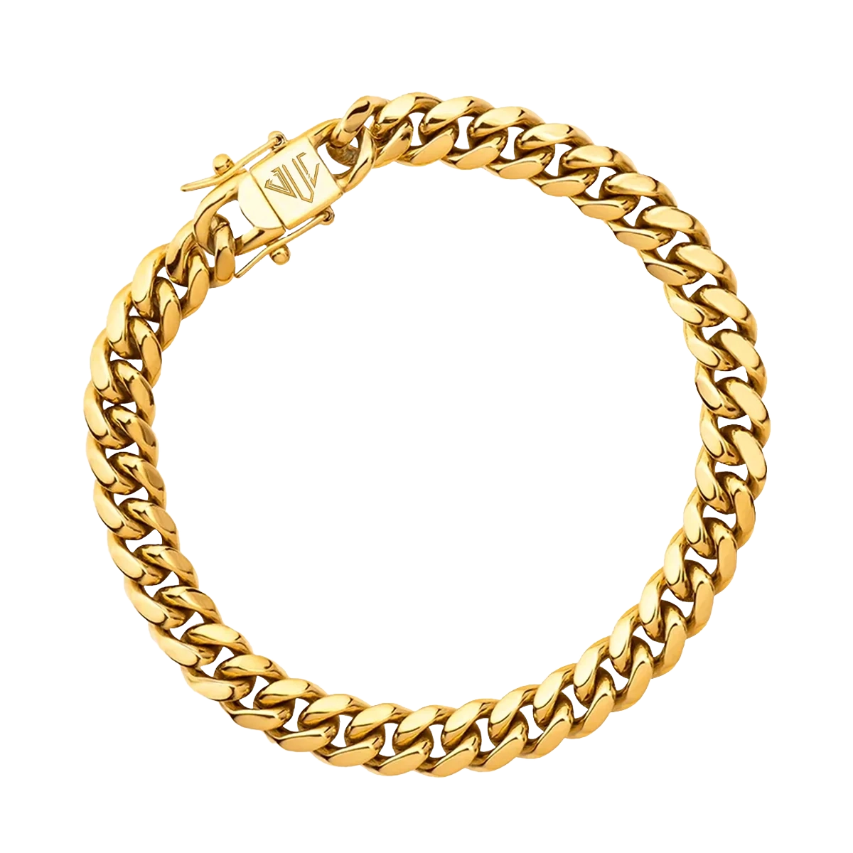 MIAMI CUBAN LINK BRACELET - GOLD (8MM)