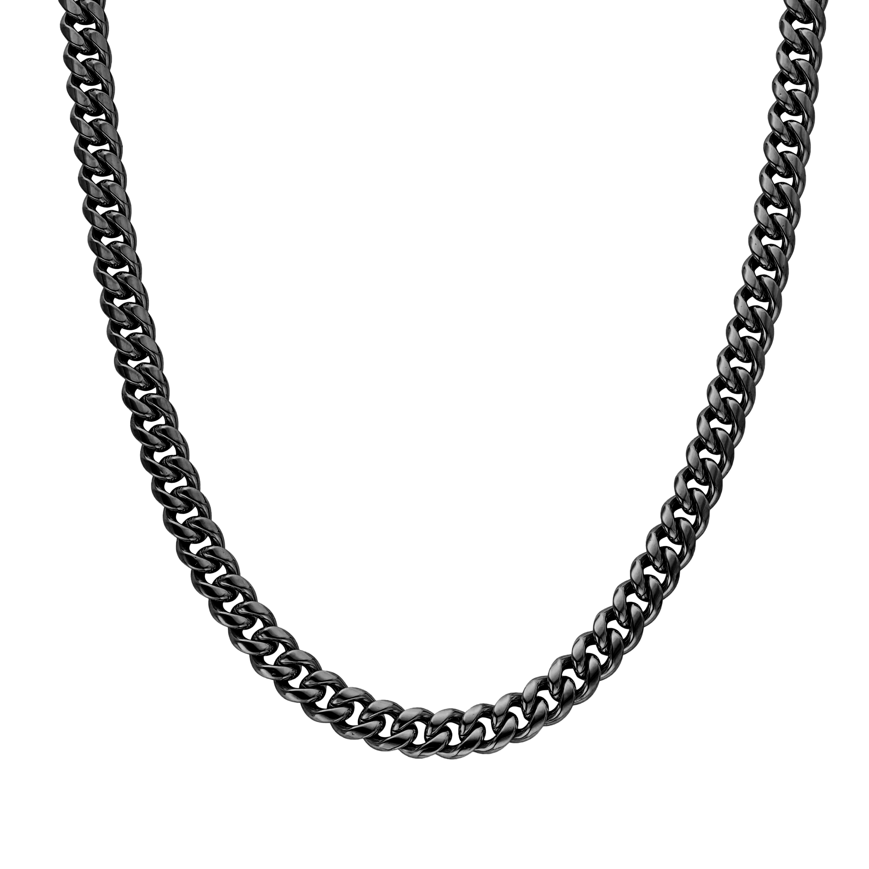 CUBAN CHAIN - BLACK (8𝘮𝘮)