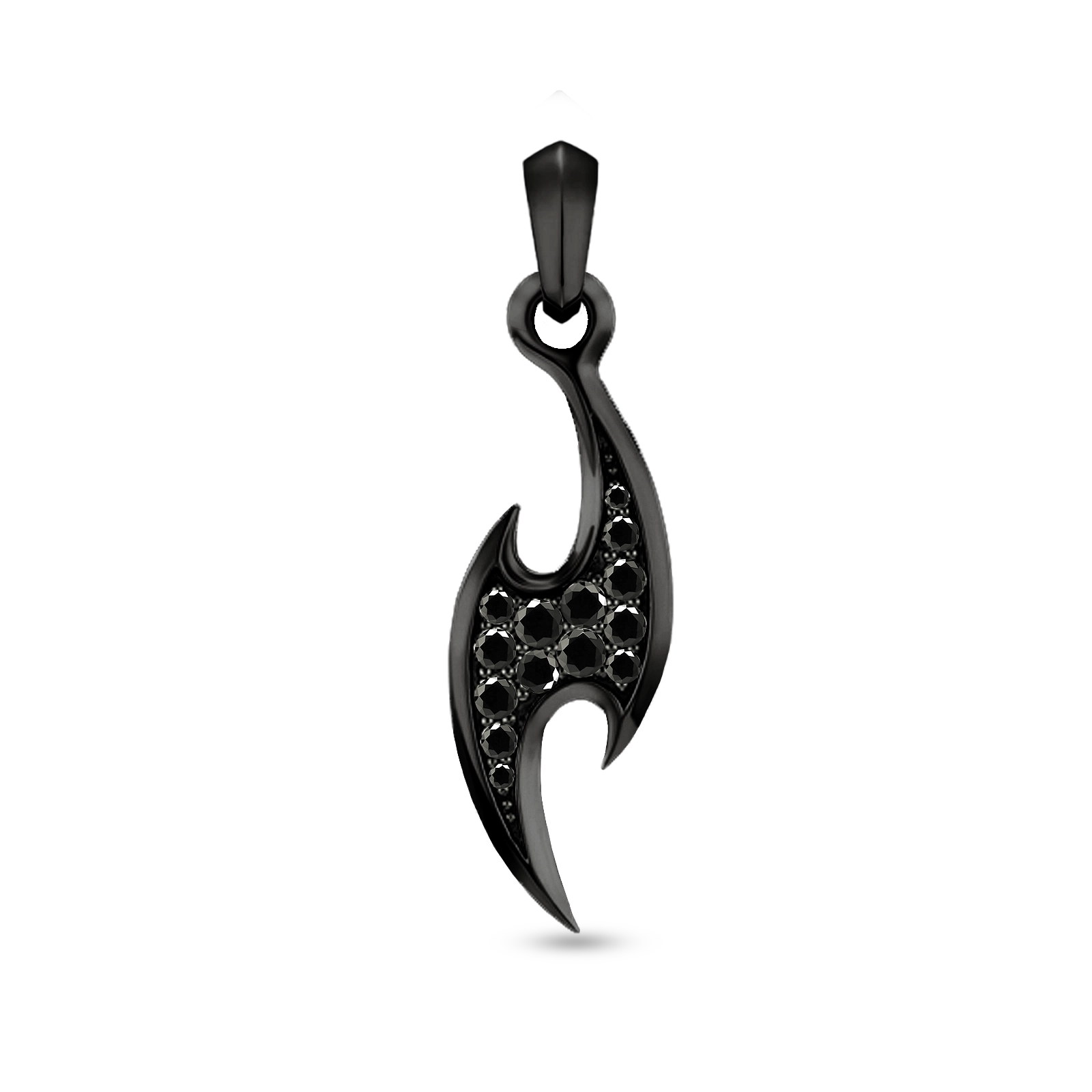 NINJA BLADE PENDANT - BLACK (30𝘮𝘮)