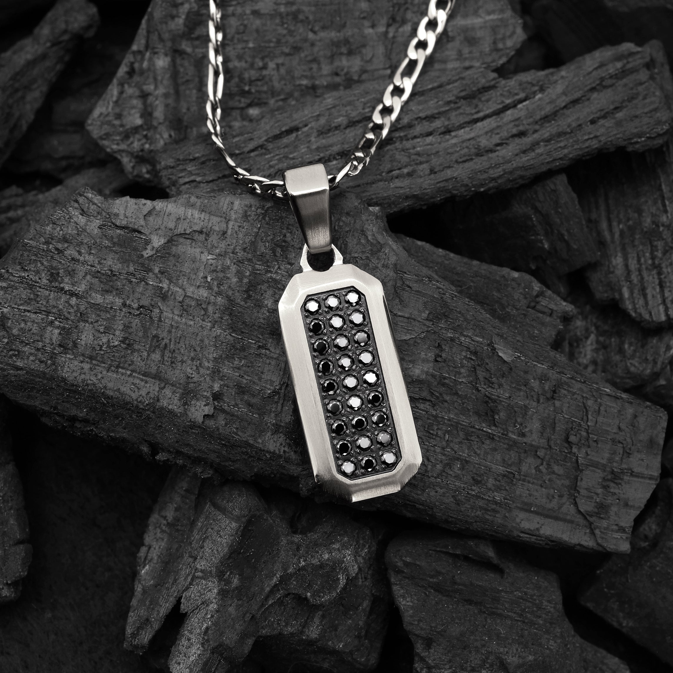 Diamond Rectangle Pendant