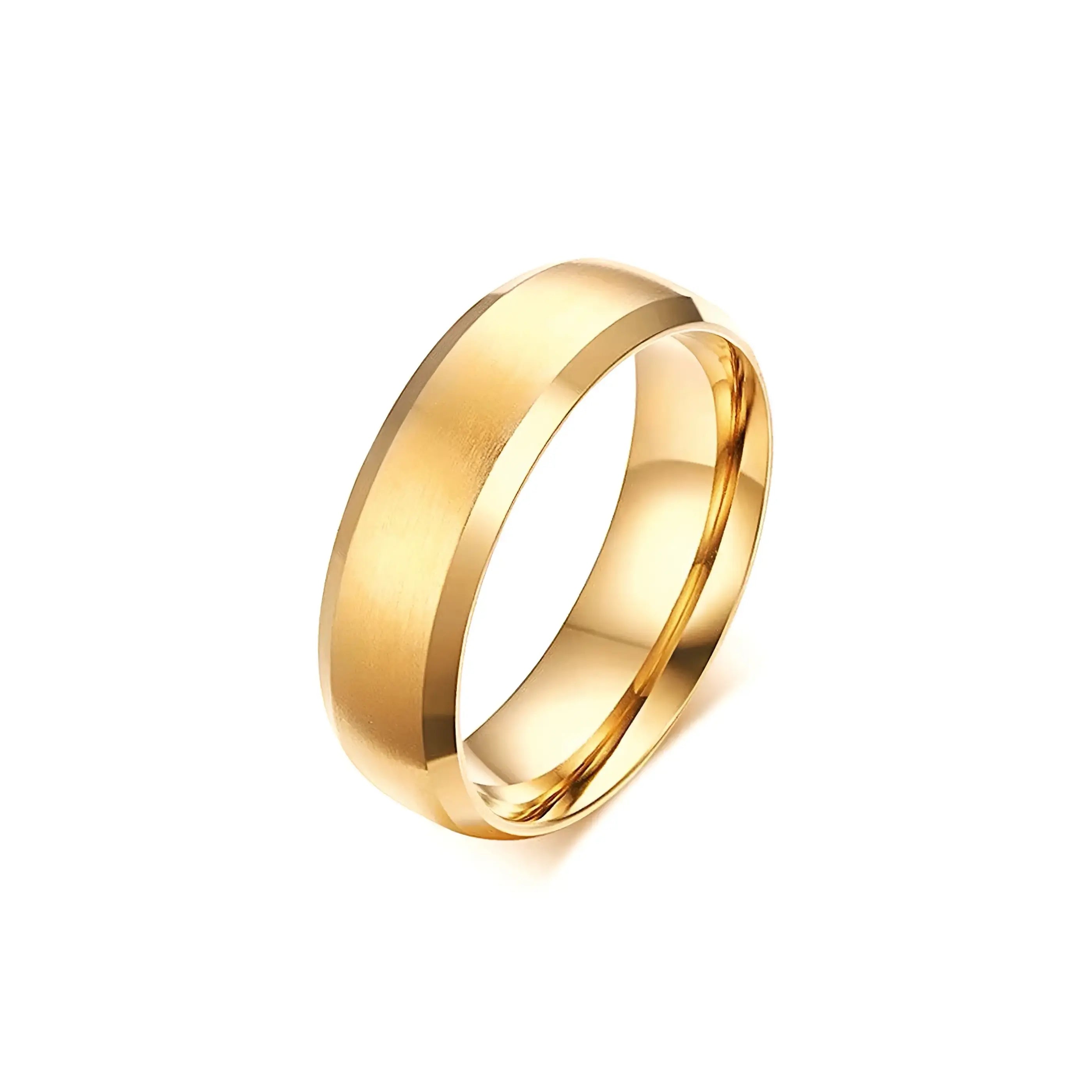 BRUSHED RING - GOLD