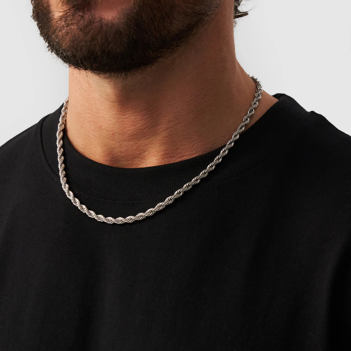 ROPE CHAIN - WHITE GOLD (4𝘮𝘮)