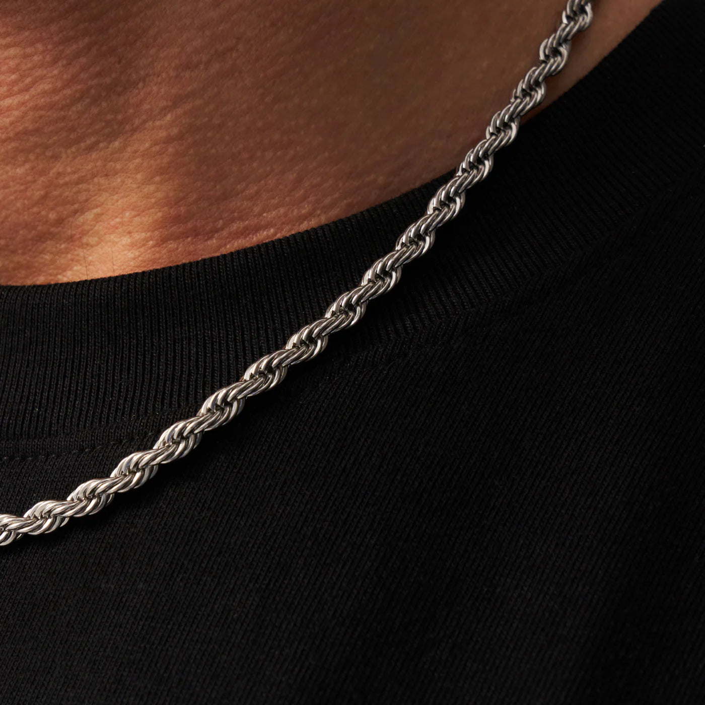 ROPE CHAIN - WHITE GOLD (4𝘮𝘮)