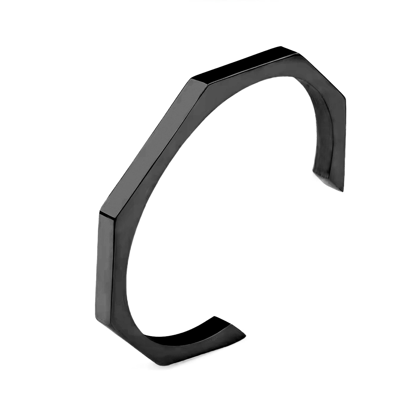 HEXAGON CUFF - BLACK