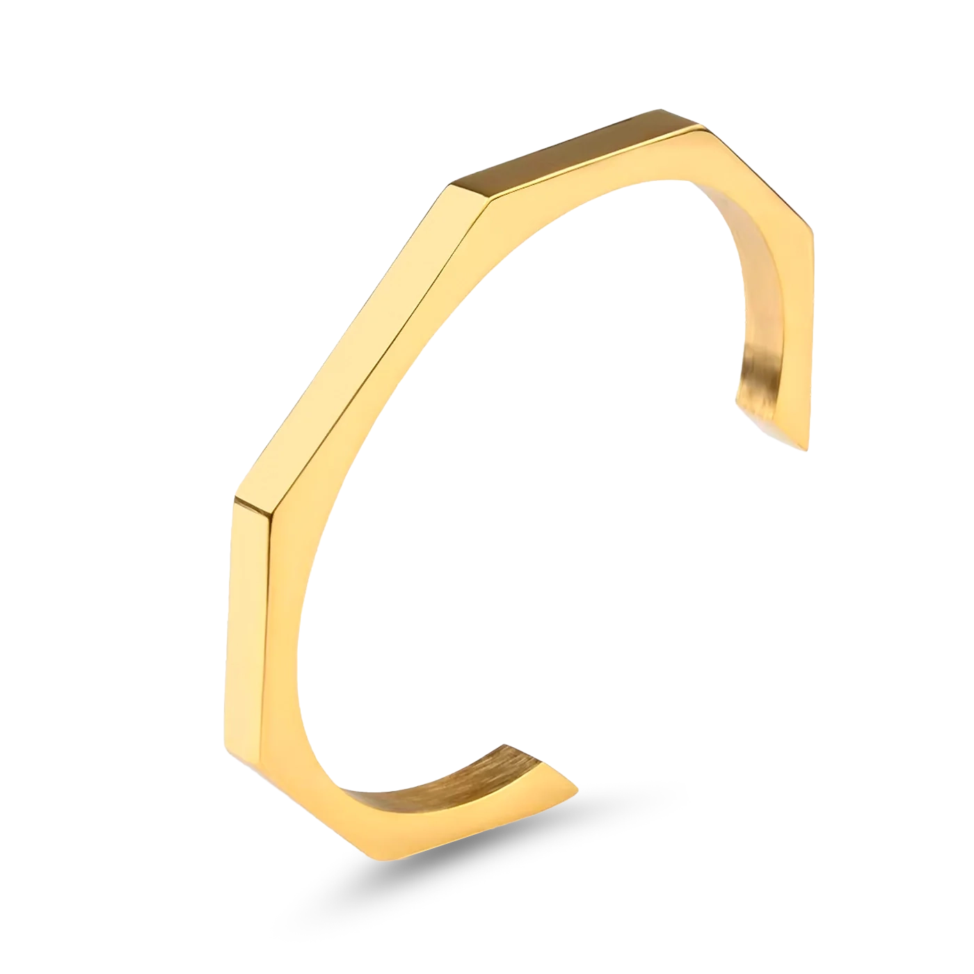 HEXAGON CUFF - GOLD
