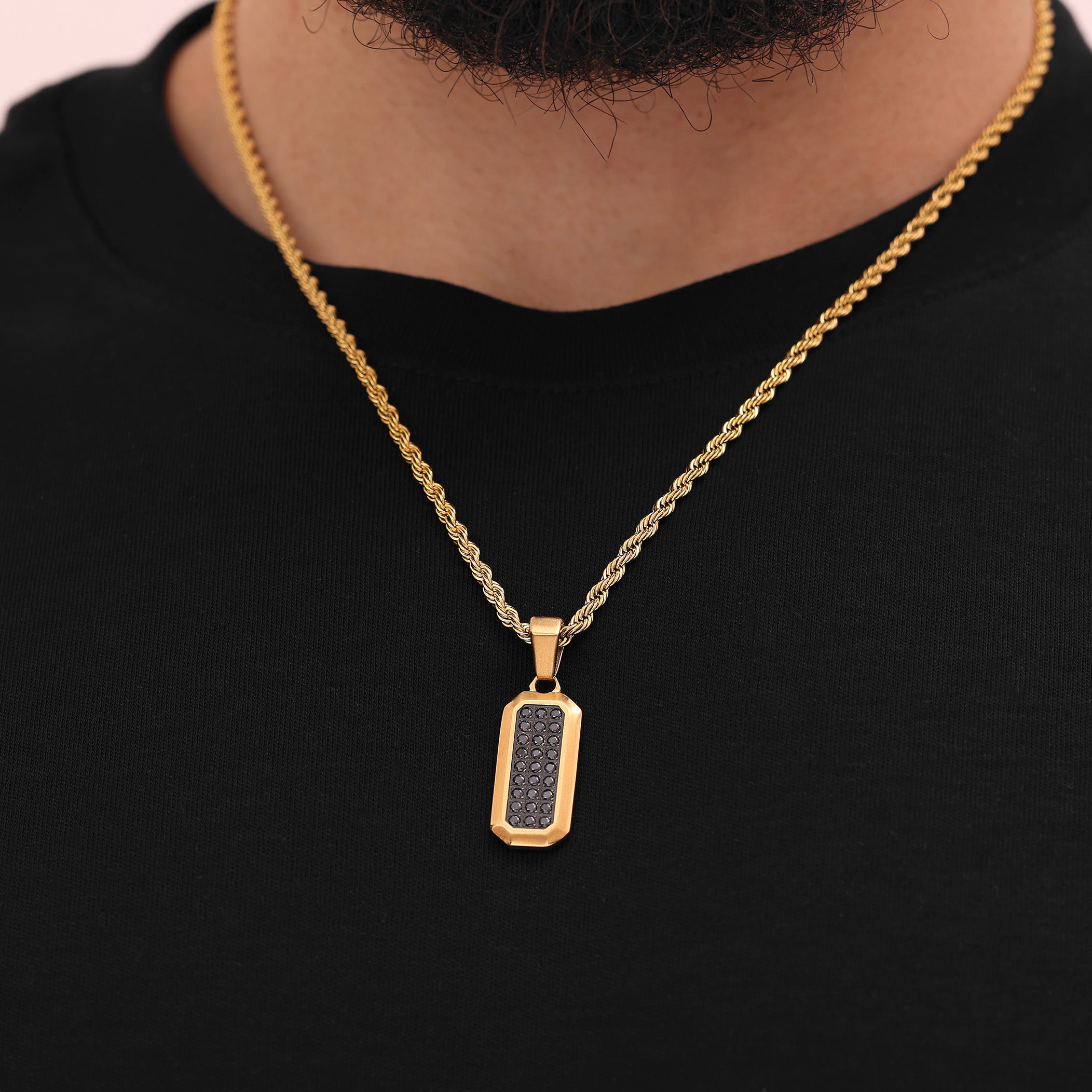 Diamond Rectangle Pendant