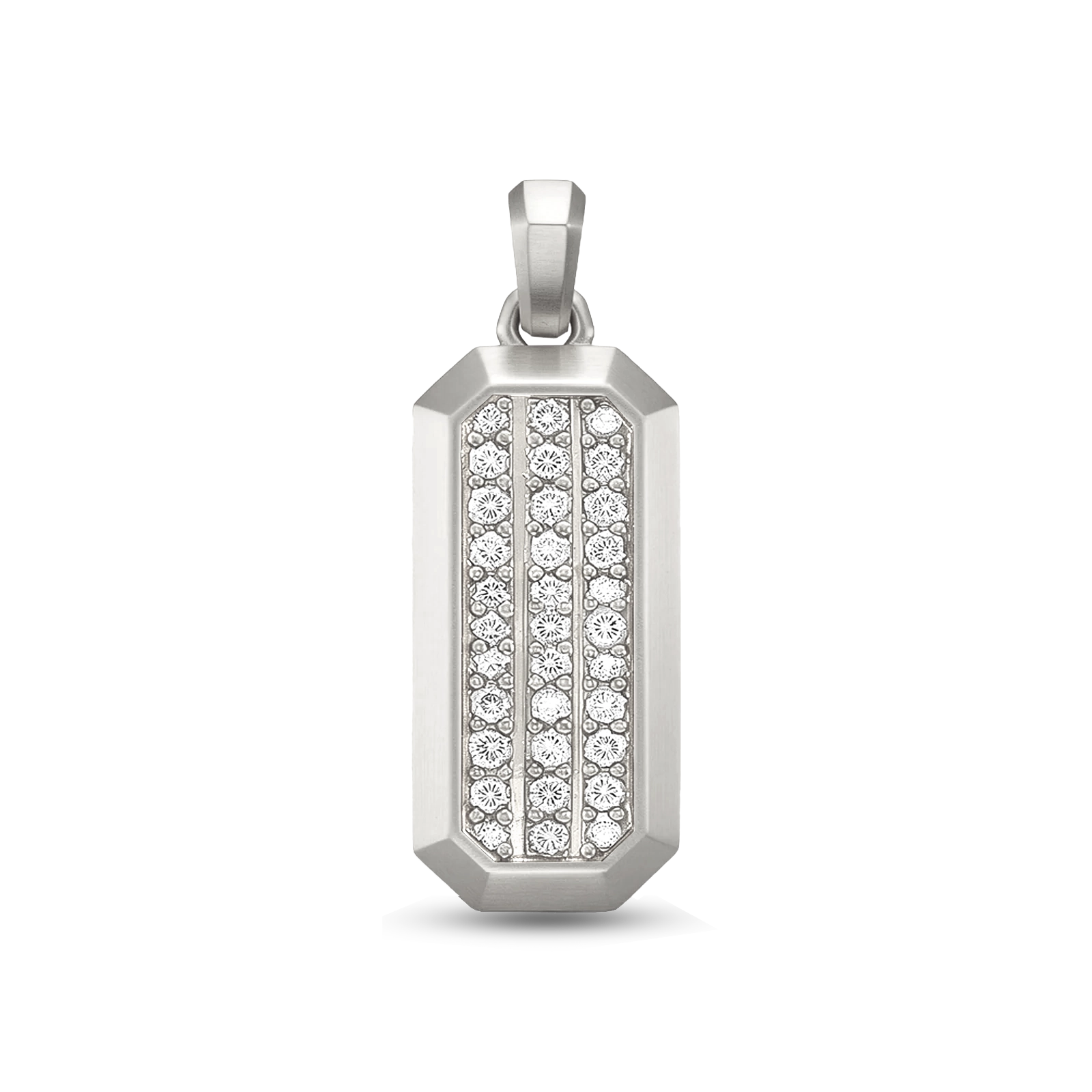 Diamond Rectangle Pendant