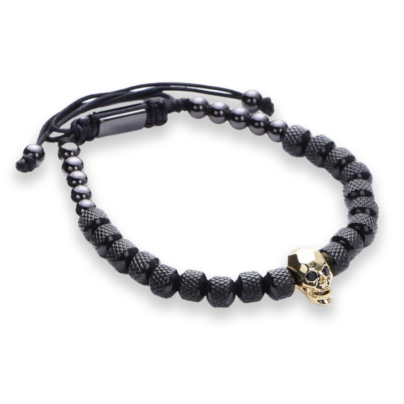 SKULL BRACELET - BLACK