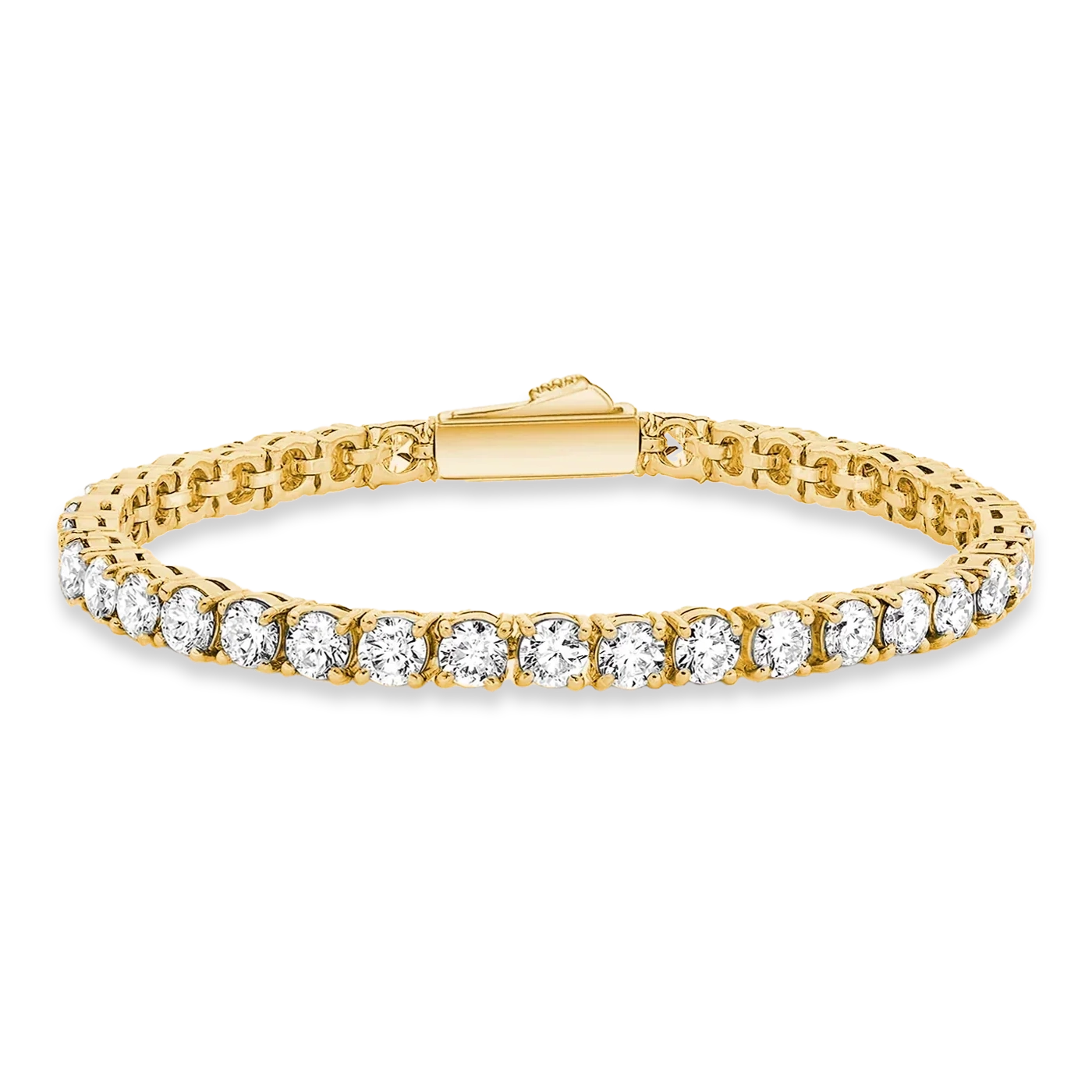 White tennis bracelet 5mm for men