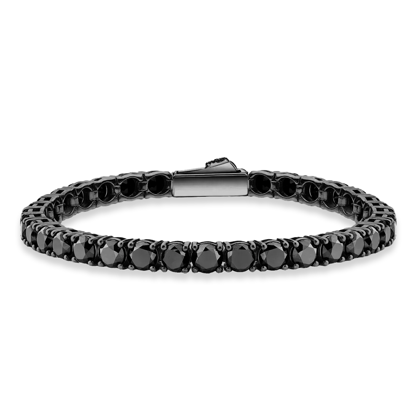 TENNIS MOISSANITE BRACELET - BLACK (5𝘮𝘮)