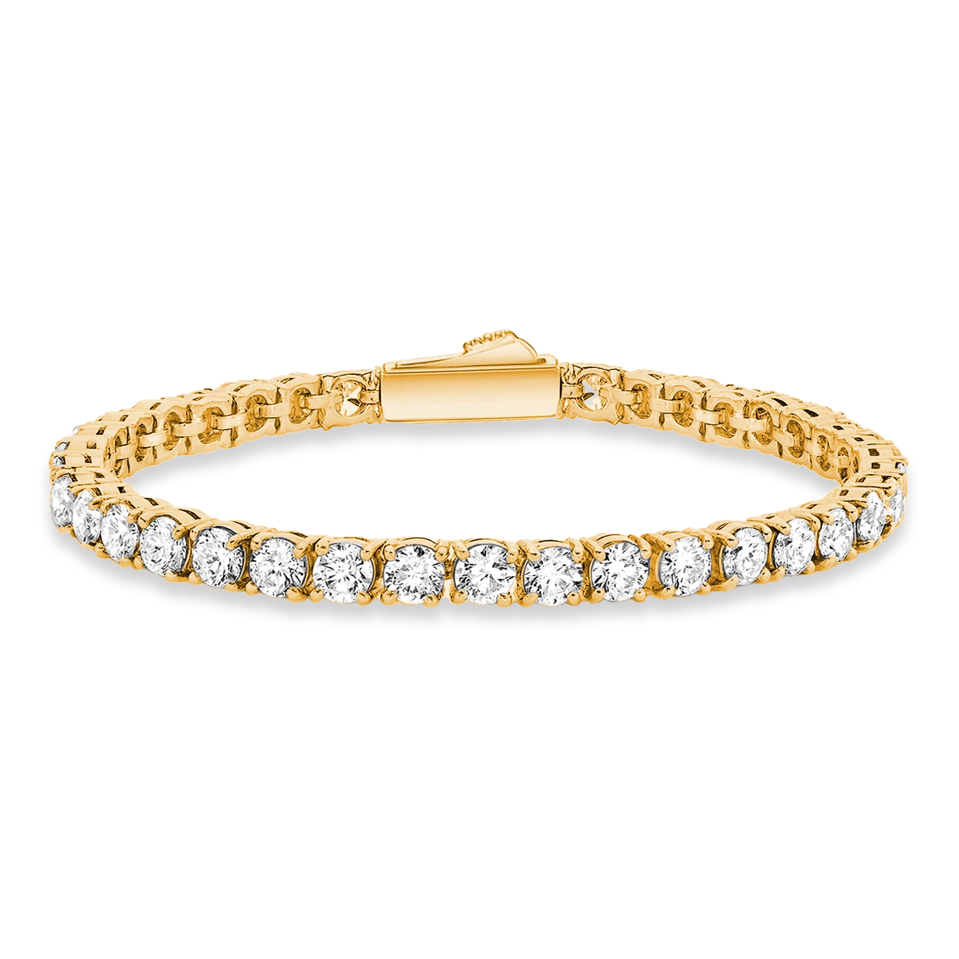 TENNIS MOISSANITE BRACELET - GOLD (5𝘮𝘮)