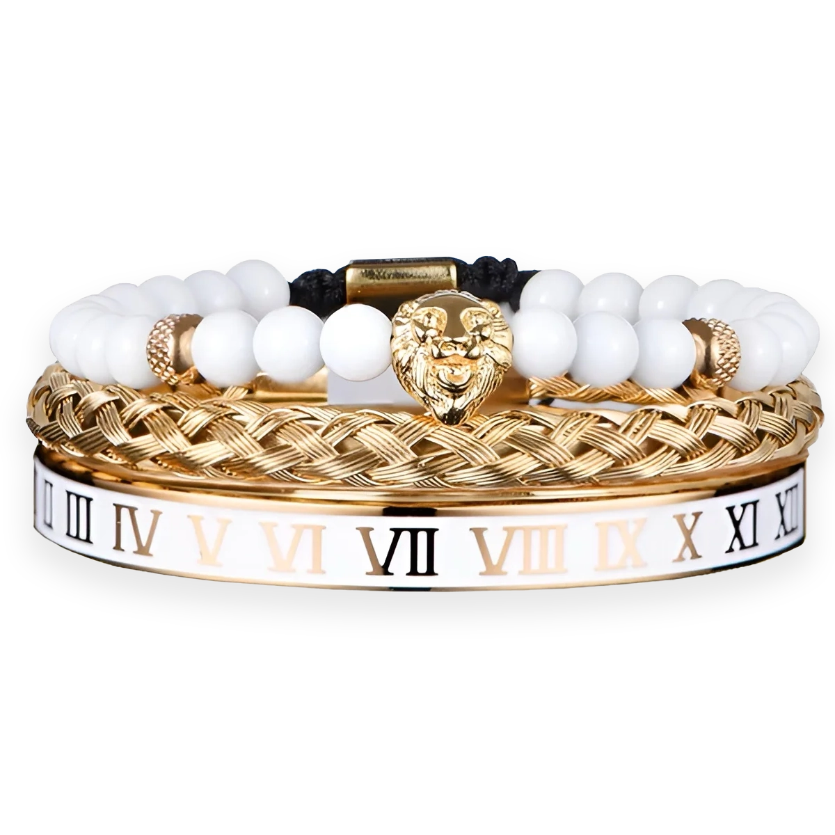 TRIO LION - WHITE/GOLD